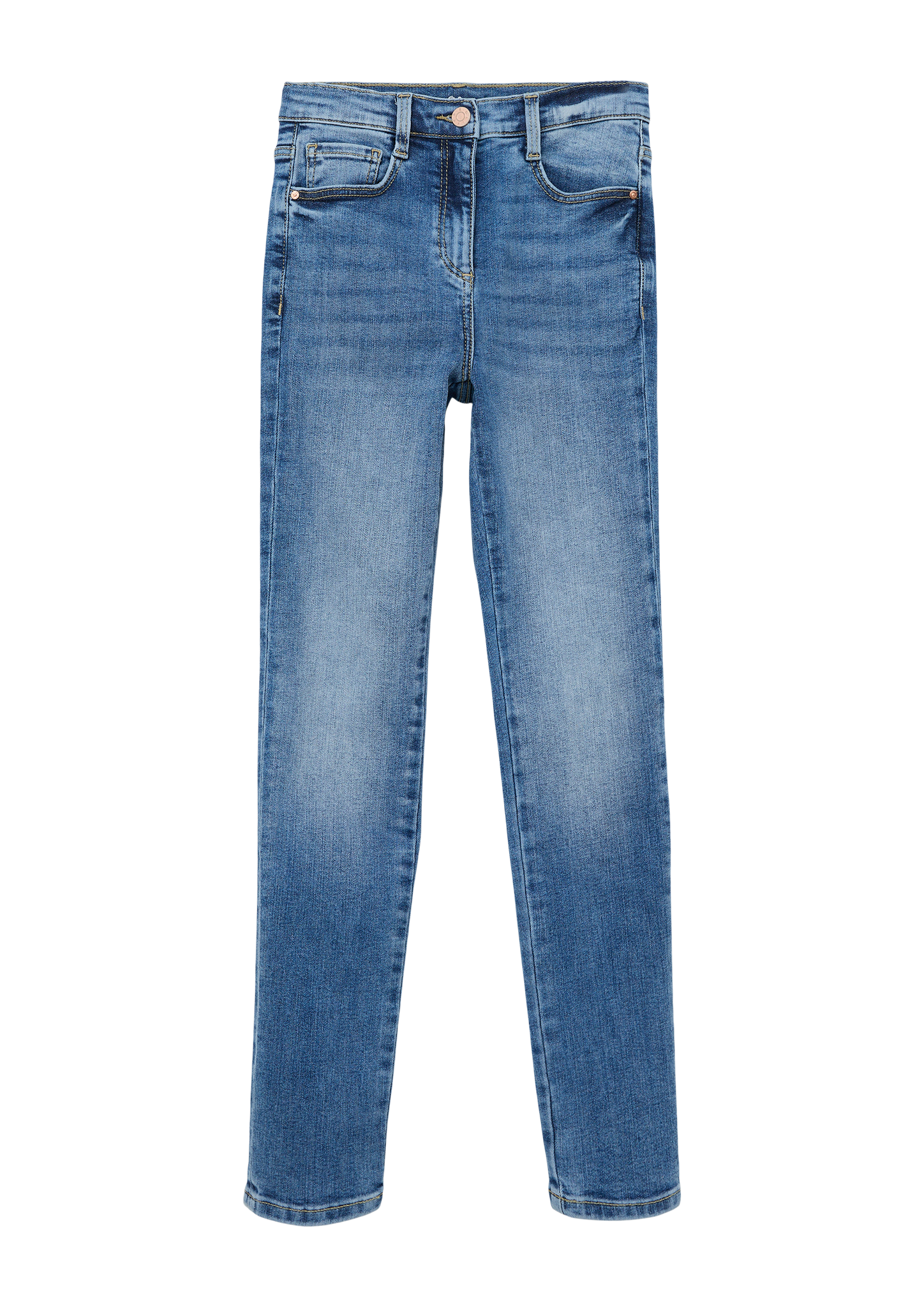 s.Oliver - Ankle-Jeans Suri / Regular Fit / High Rise / Slim Leg, Mädchen, blau