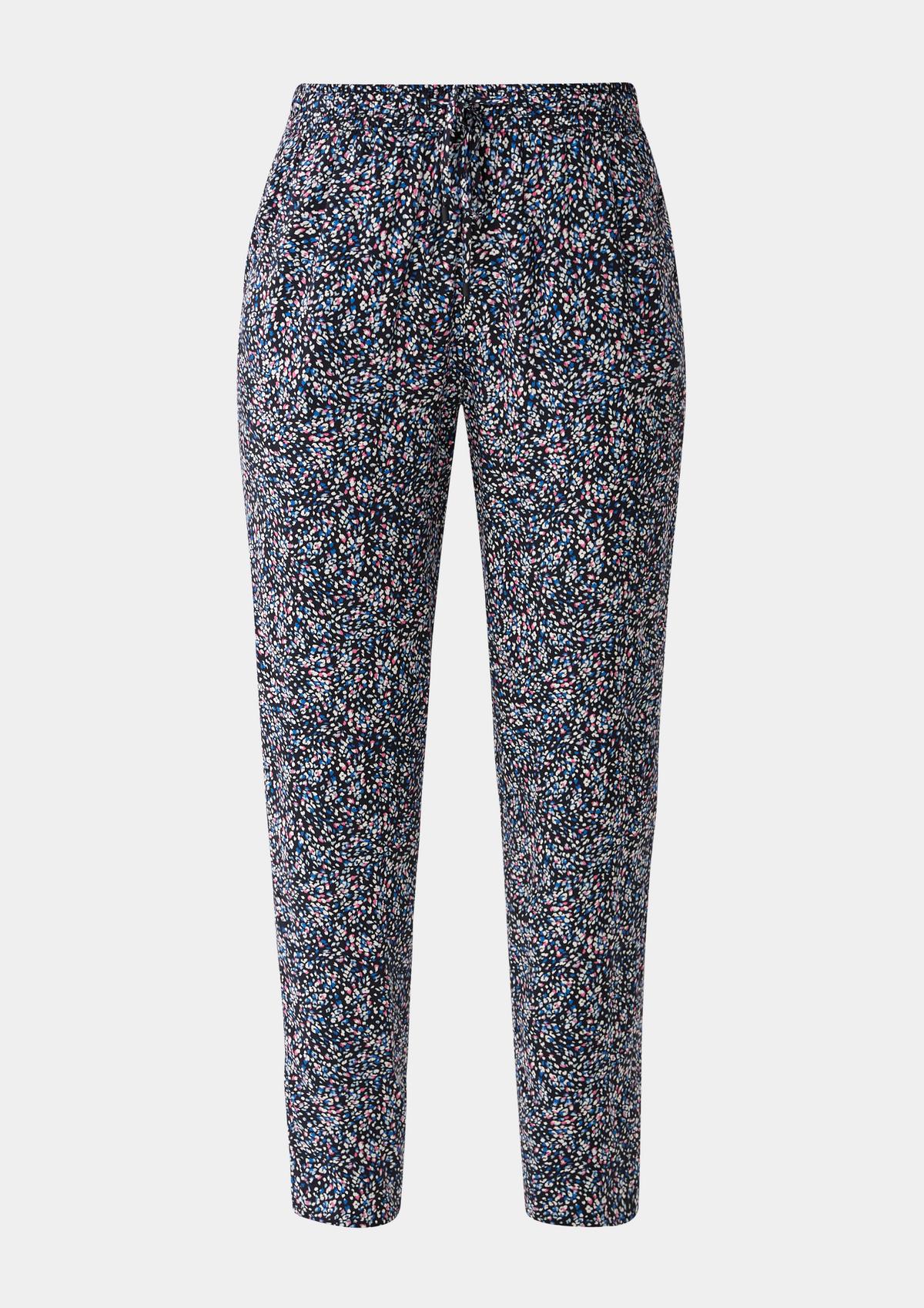 s.Oliver Relaxed fit: trousers made of pure viscose