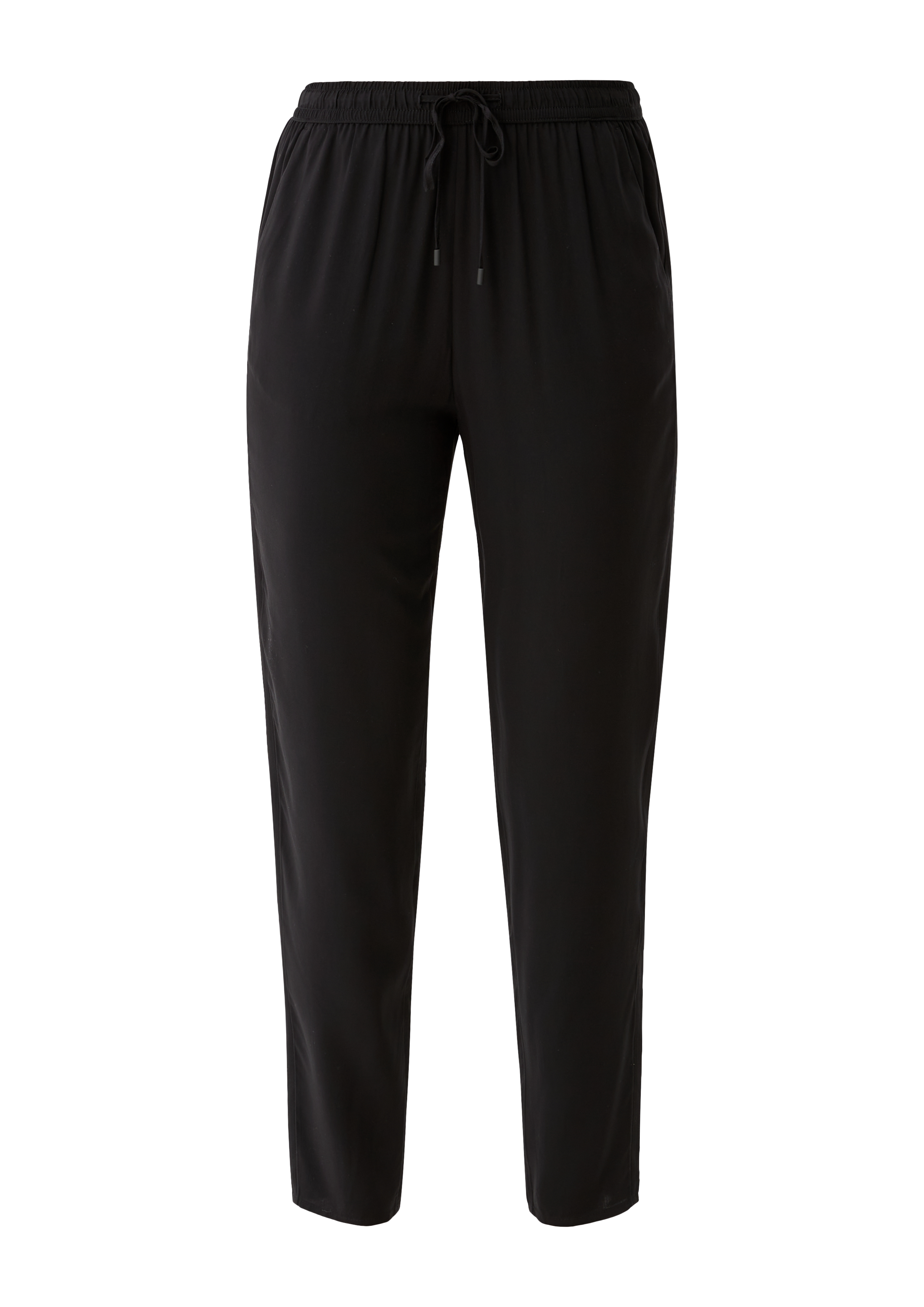 s.Oliver - Relaxed: Hose aus reiner Viskose, Damen, schwarz