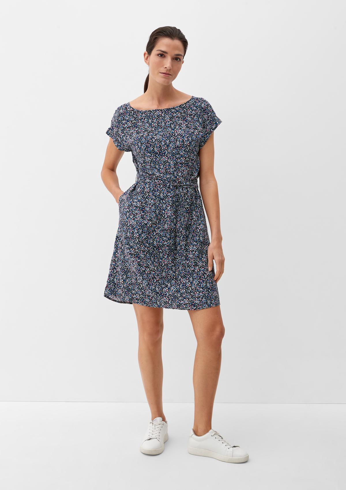 s.Oliver Short dress with a tie detail