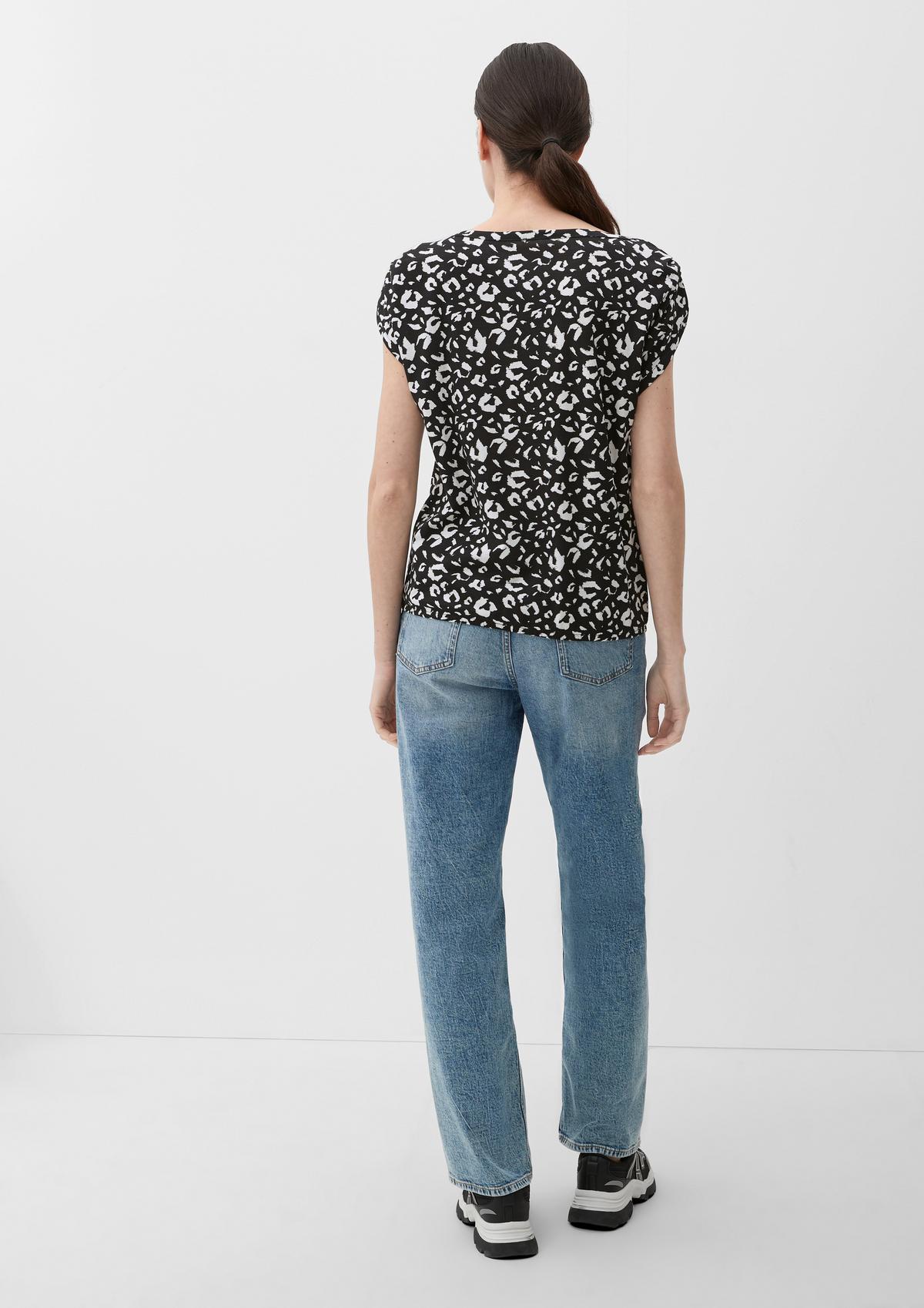 s.Oliver Top with bateau neckline