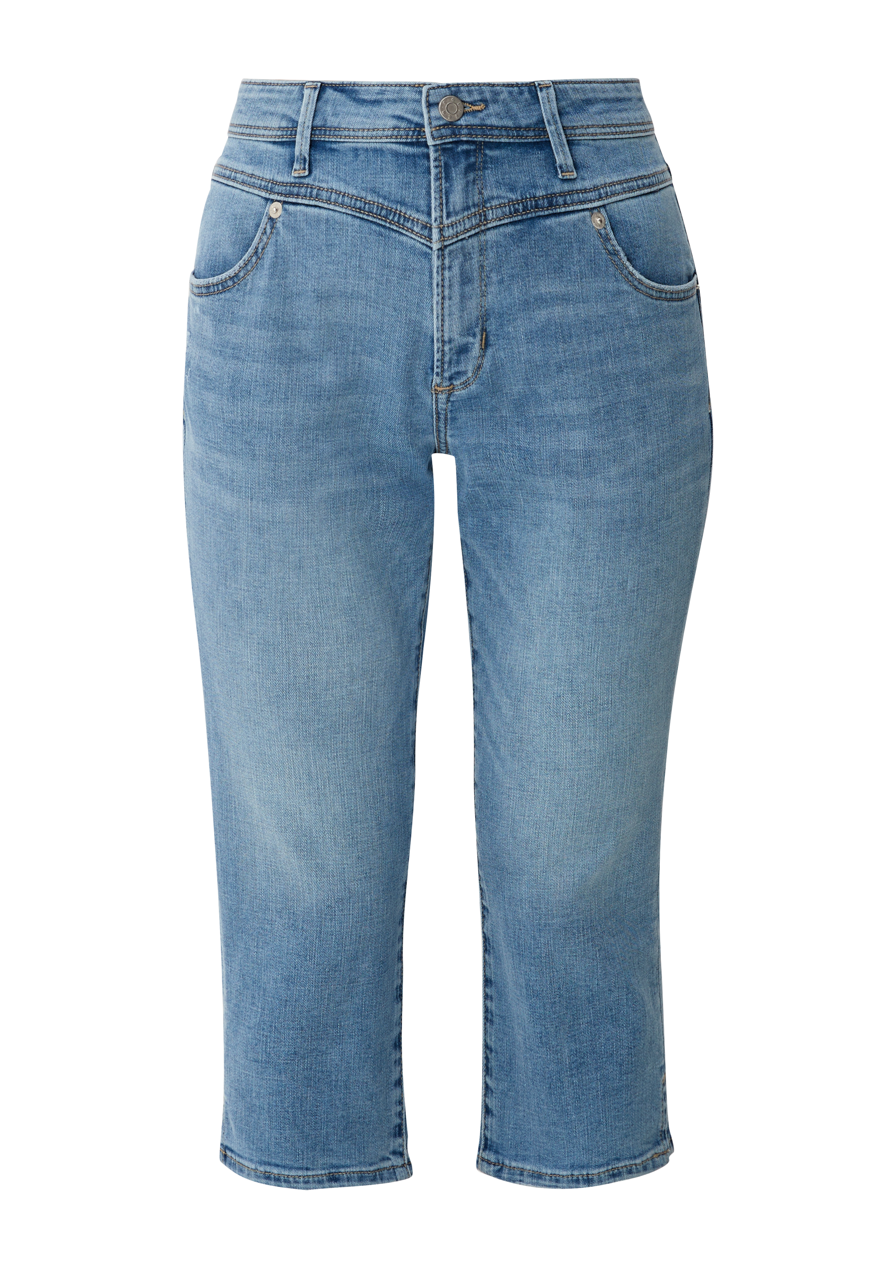 s.Oliver - Capri-Jeans Betsy / Slim Fit / Mid Rise / Slim Leg, Damen, blau