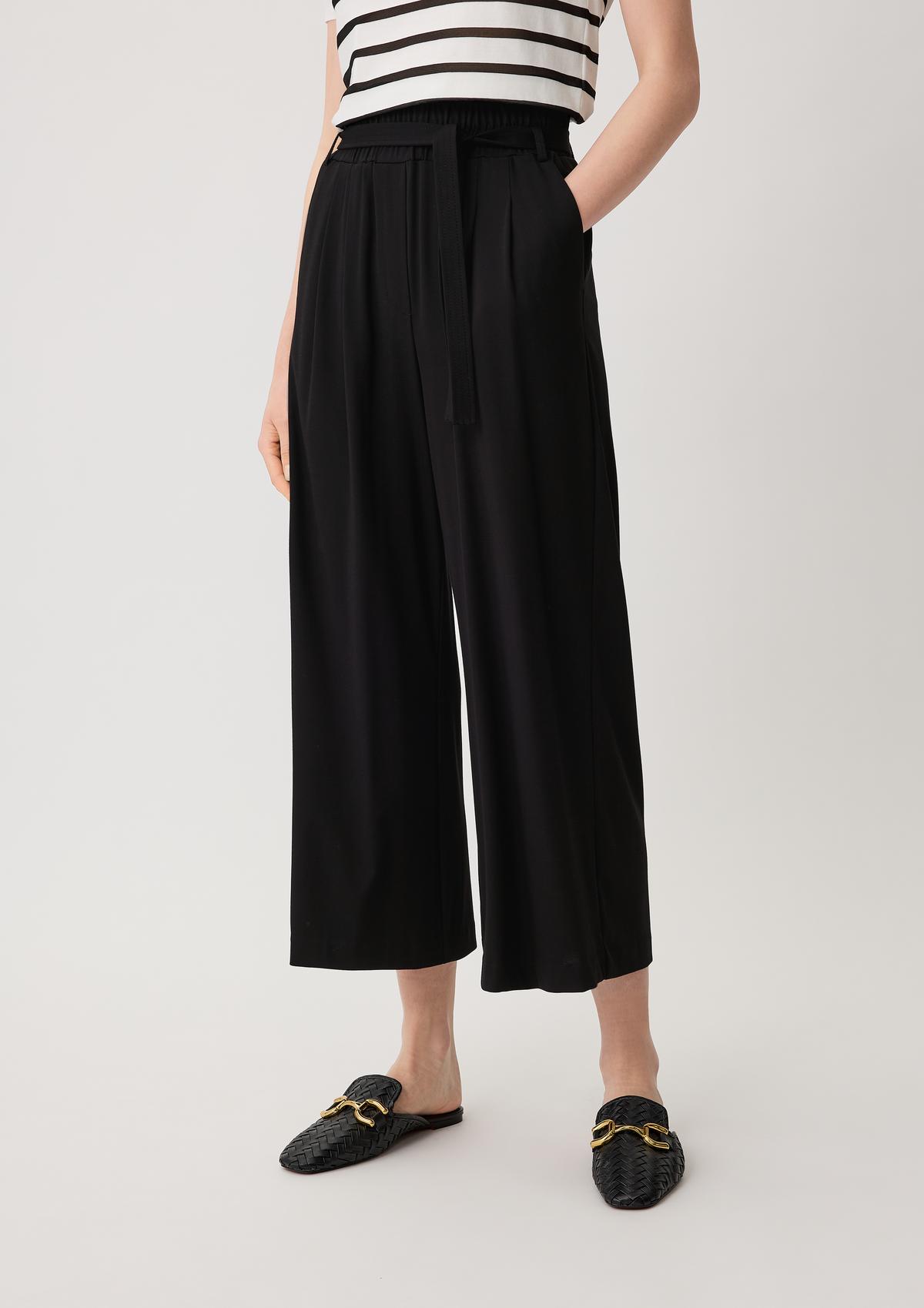 comma Loose fit: viscose blend trousers