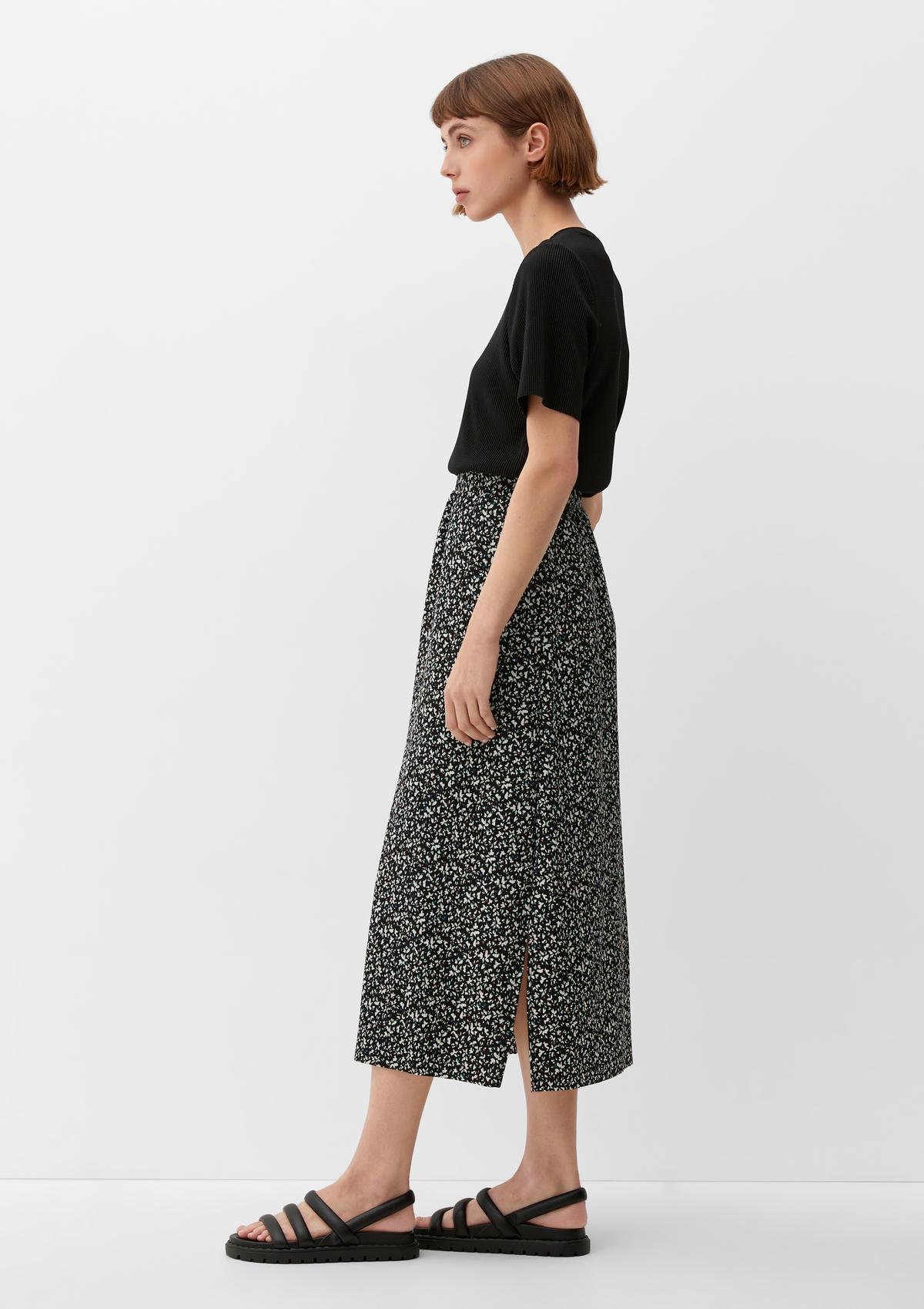 s.Oliver Midi skirt with an all-over print