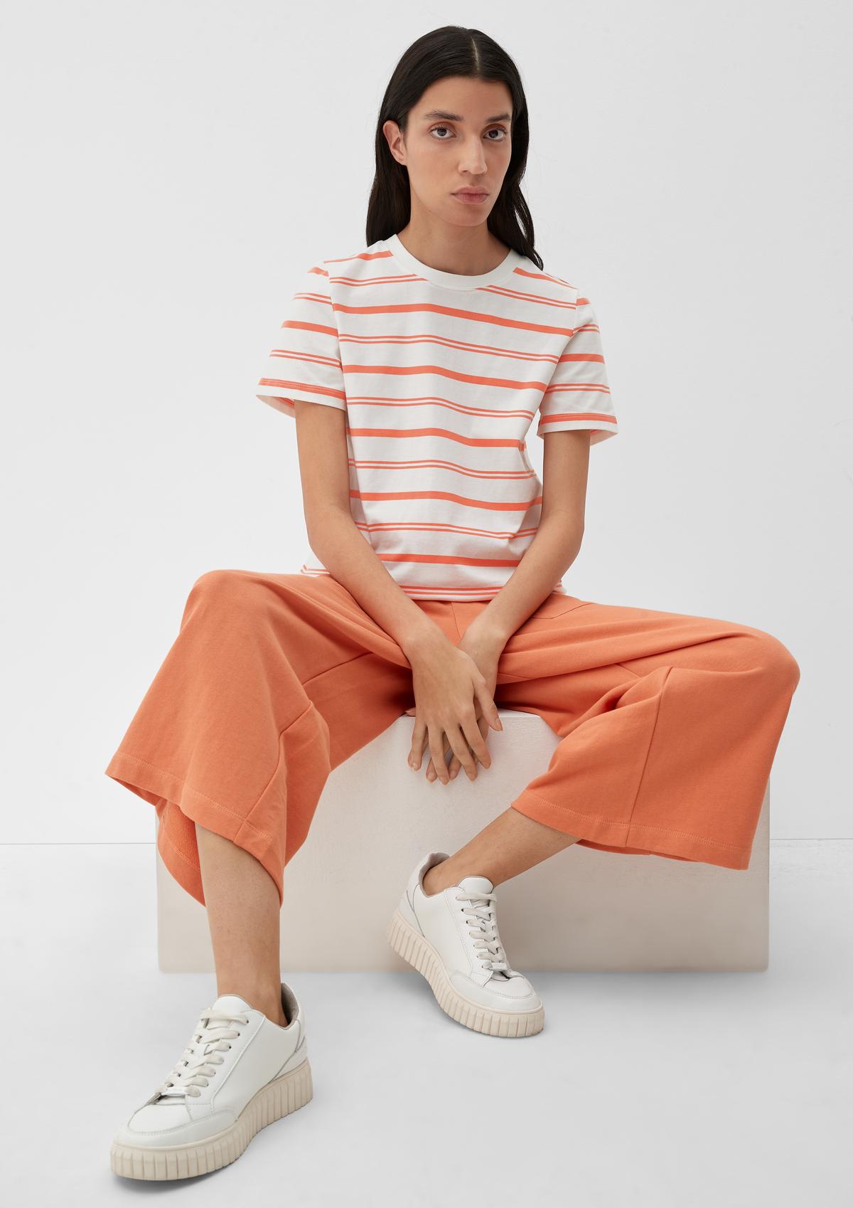 T-shirt with a striped pattern