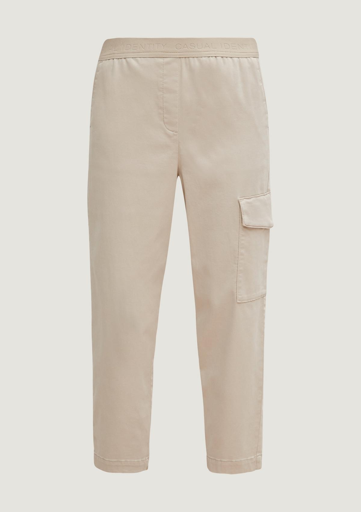 comma Relaxed : pantalon cargo à ceinture élastique