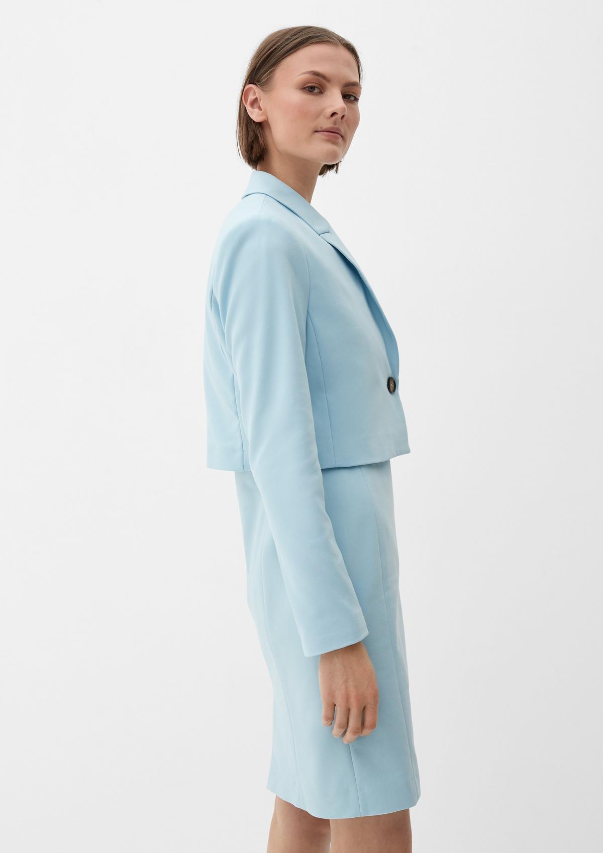 s.Oliver Cropped blazer made of a cotton blend