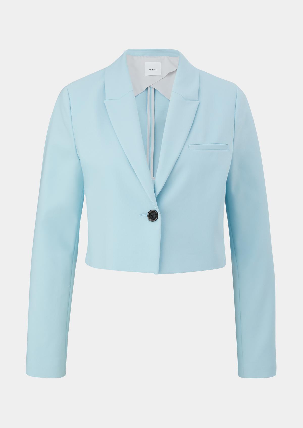 s.Oliver Cropped blazer made of a cotton blend