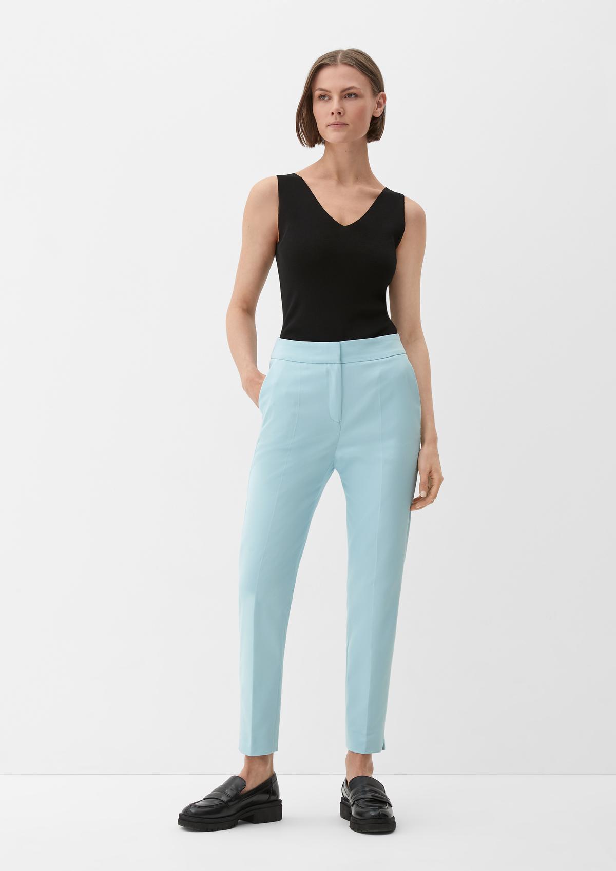 Regular fit: ankle-length trousers