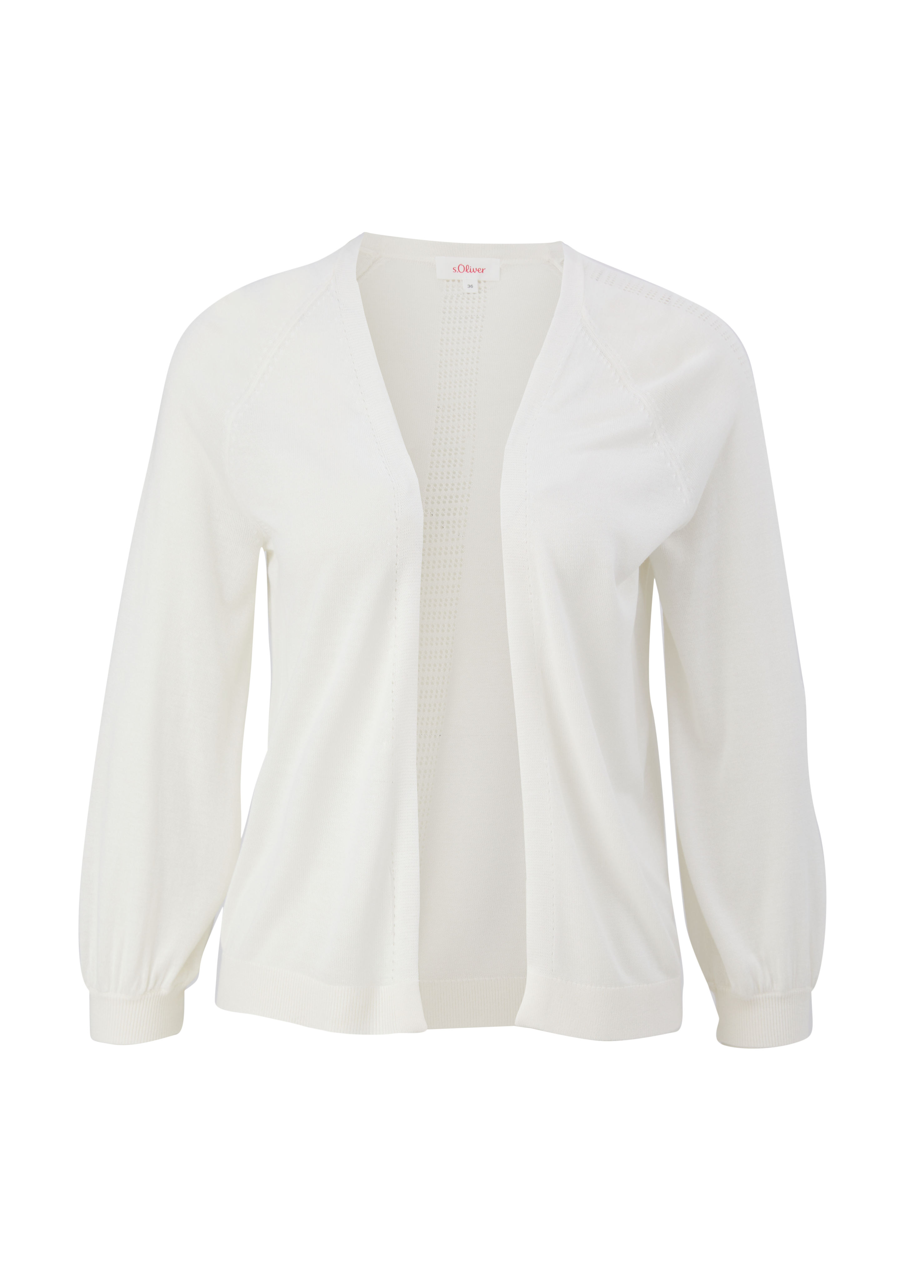 s.Oliver - Strickjacke aus Viskose, Damen, creme