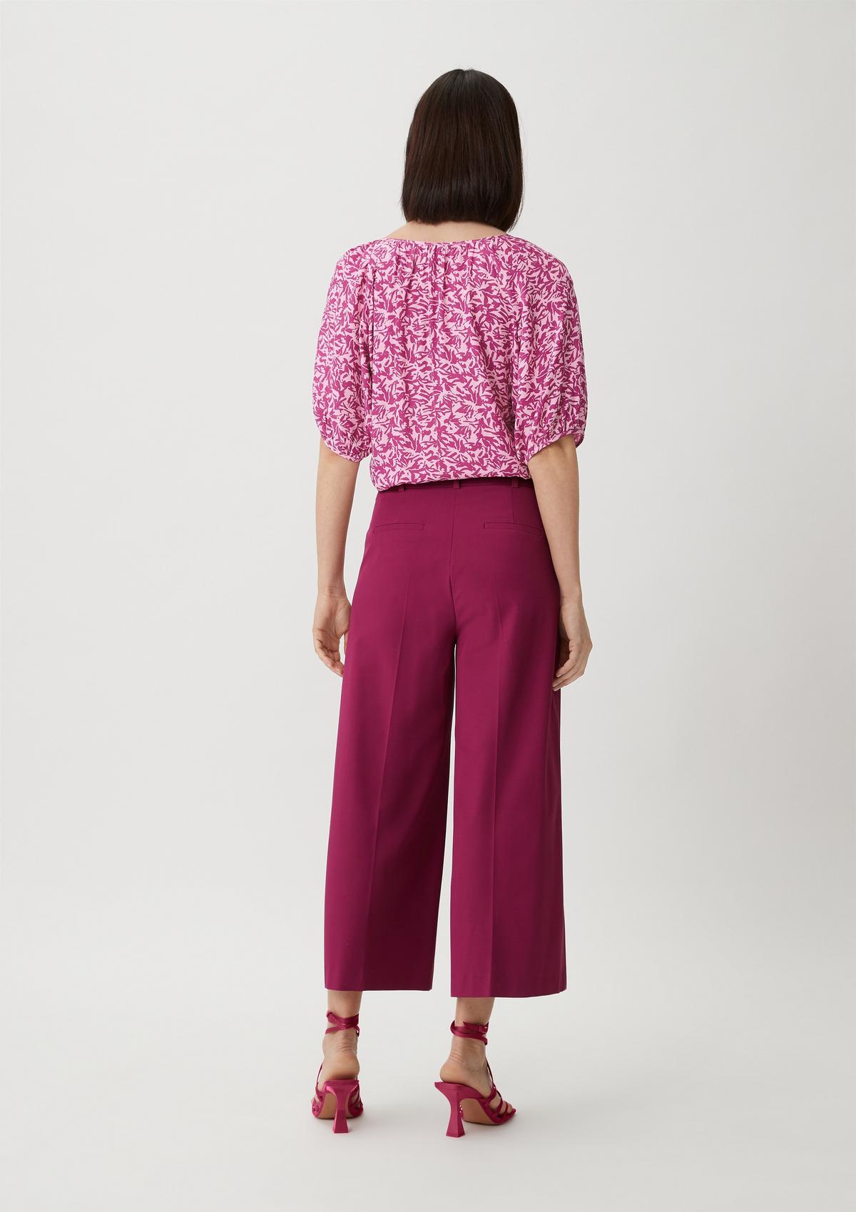 comma Crêpe blouse with gathers