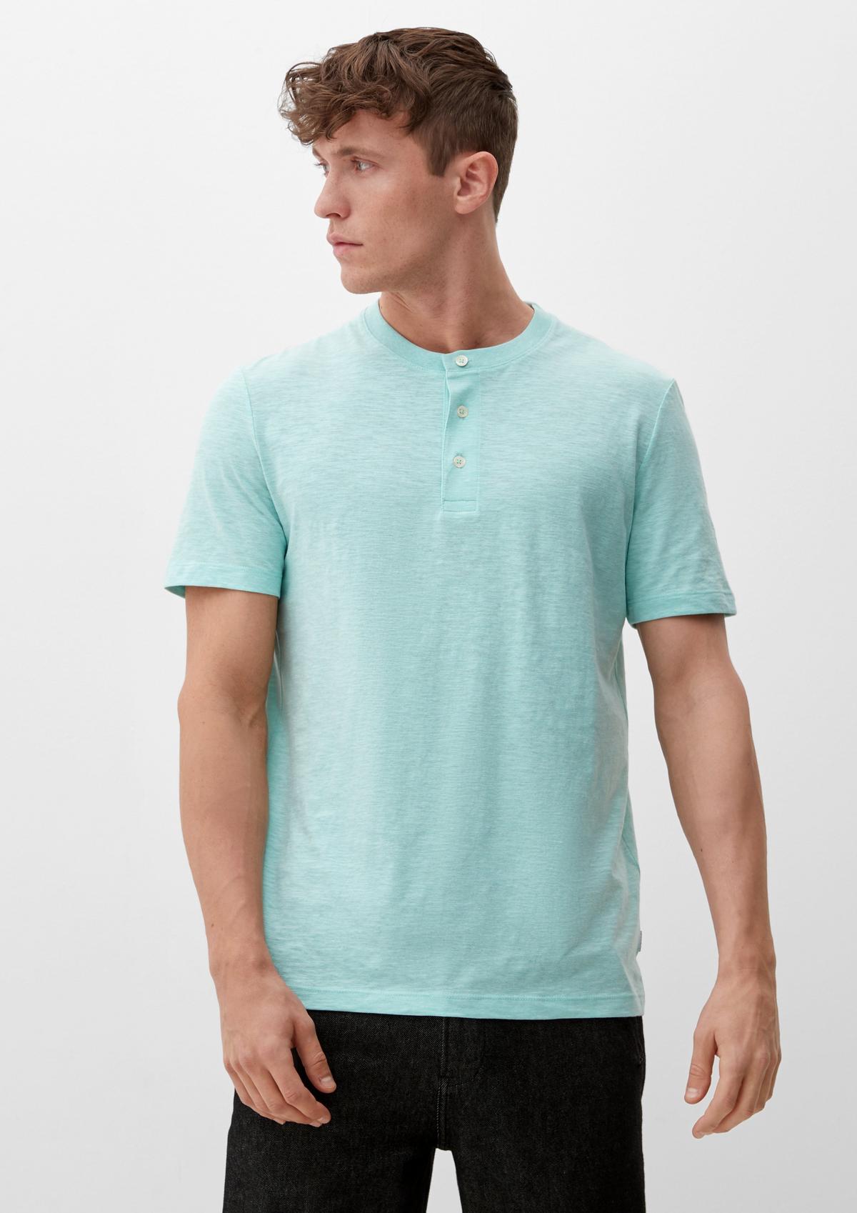 s.Oliver T-shirt with Henley neckline