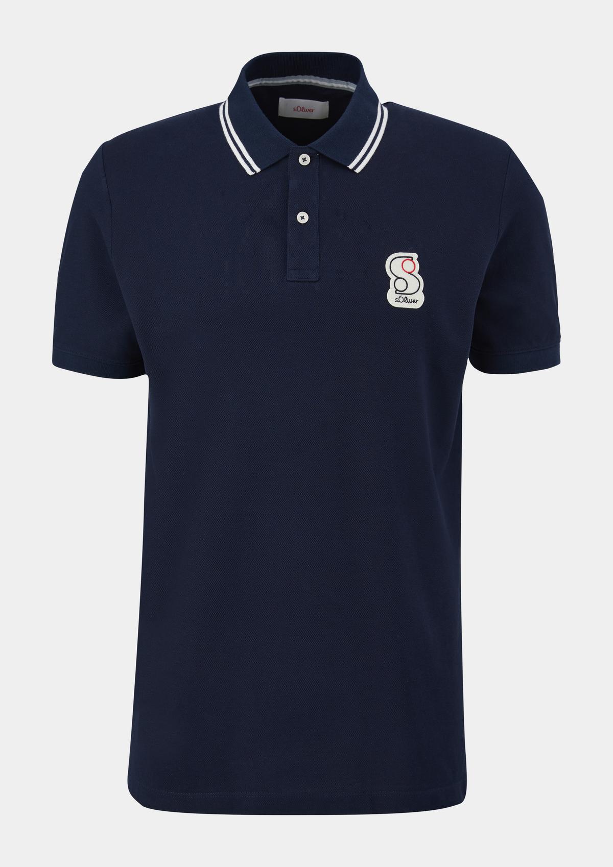 s.Oliver Polo shirt with a logo appliqué