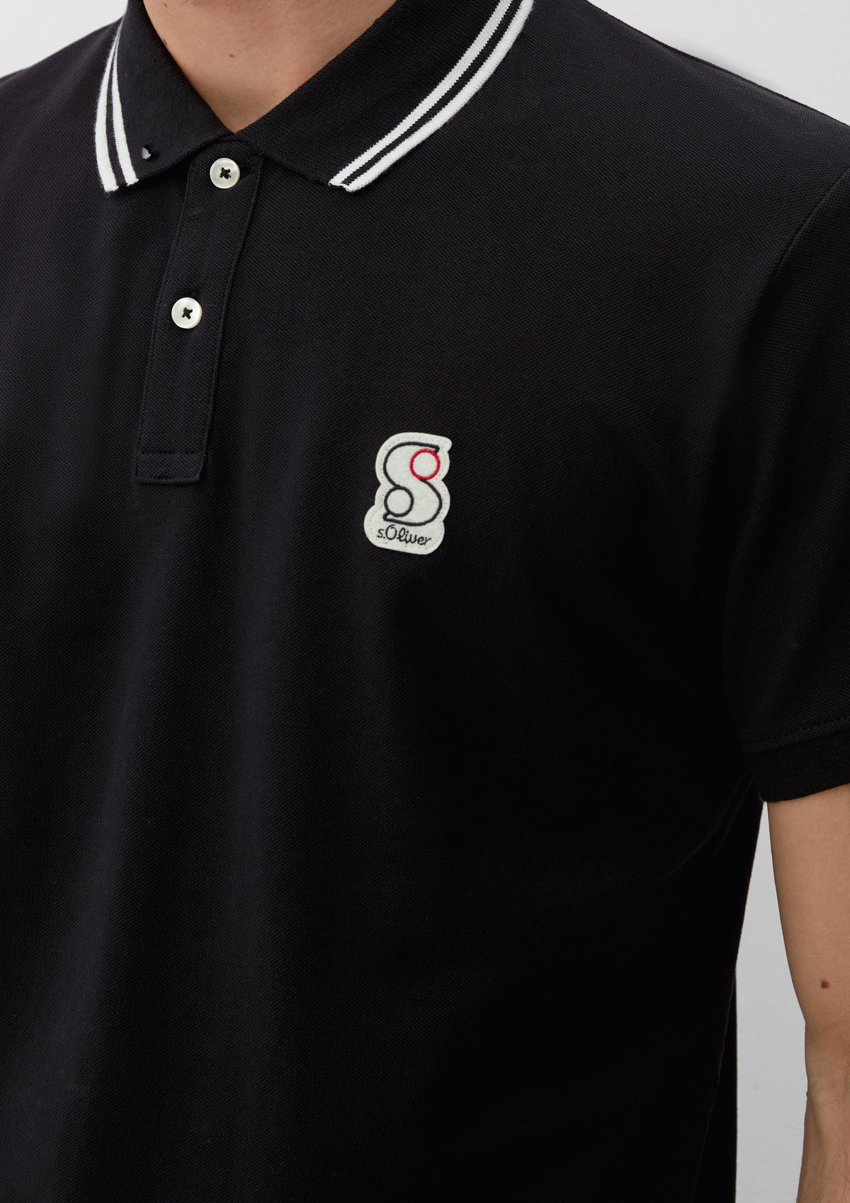 s.Oliver Polo shirt with a logo appliqué