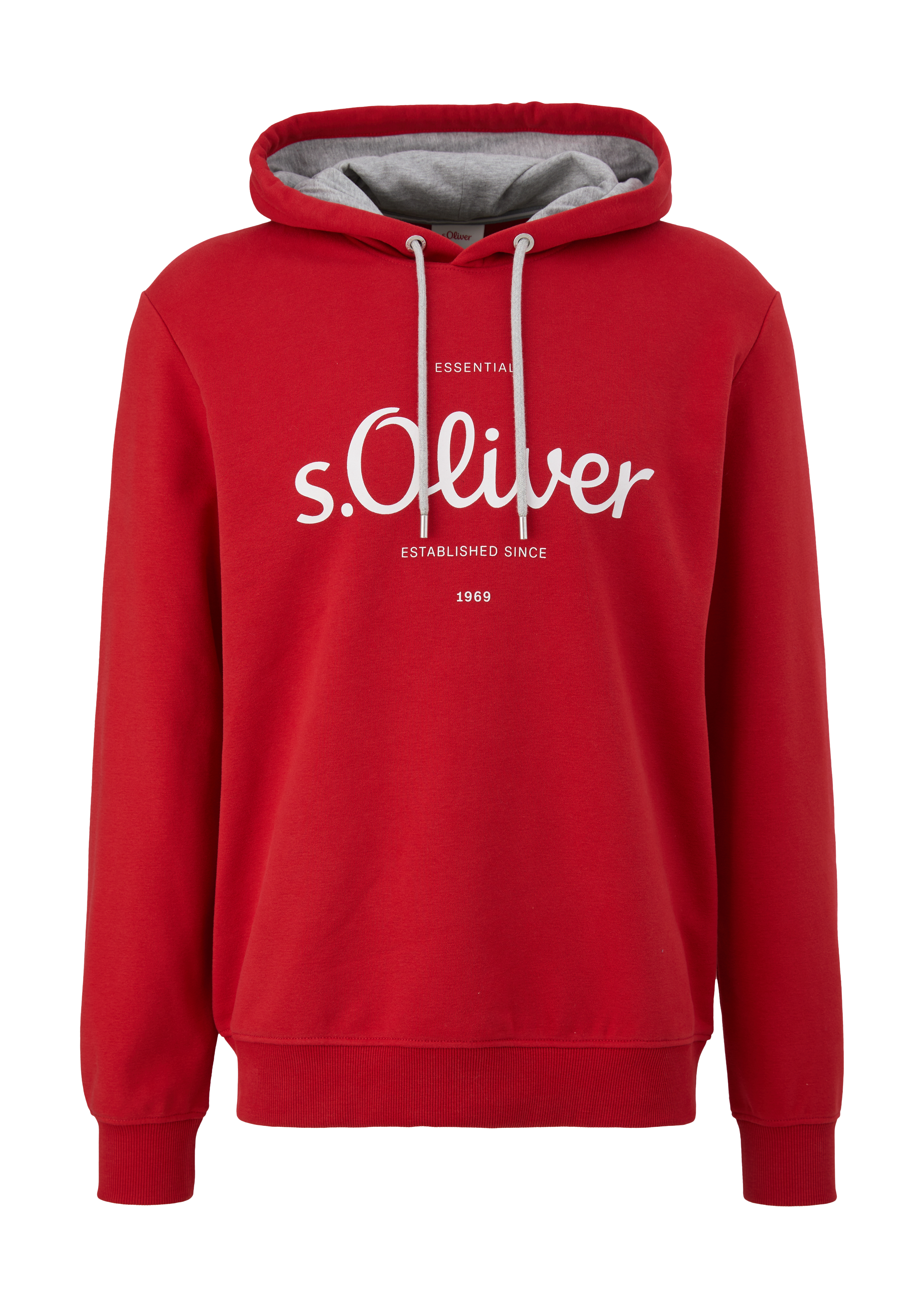 s.Oliver - Hoodie mit Frontprint, Herren, rot