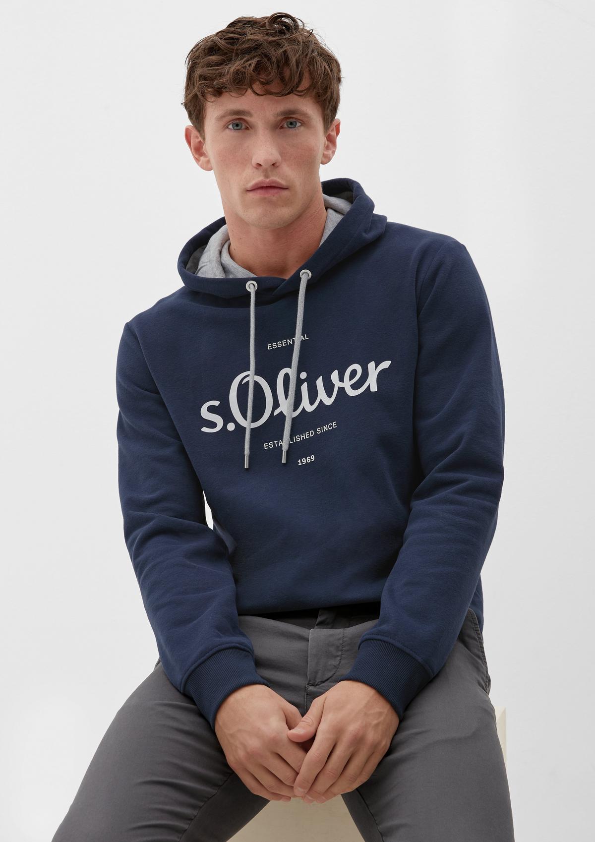 front Sweatshirt a with navy print -