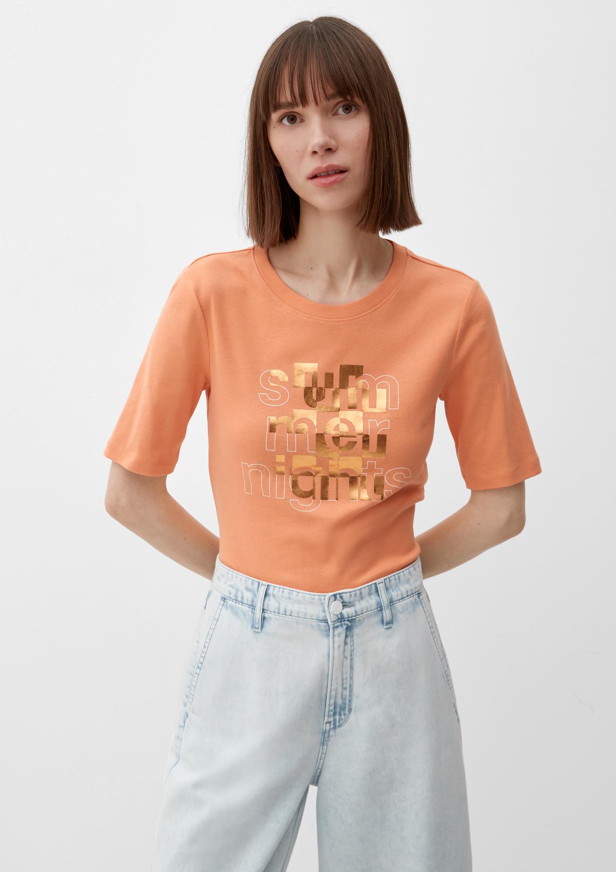 ecru Cotton a - print front with T-shirt