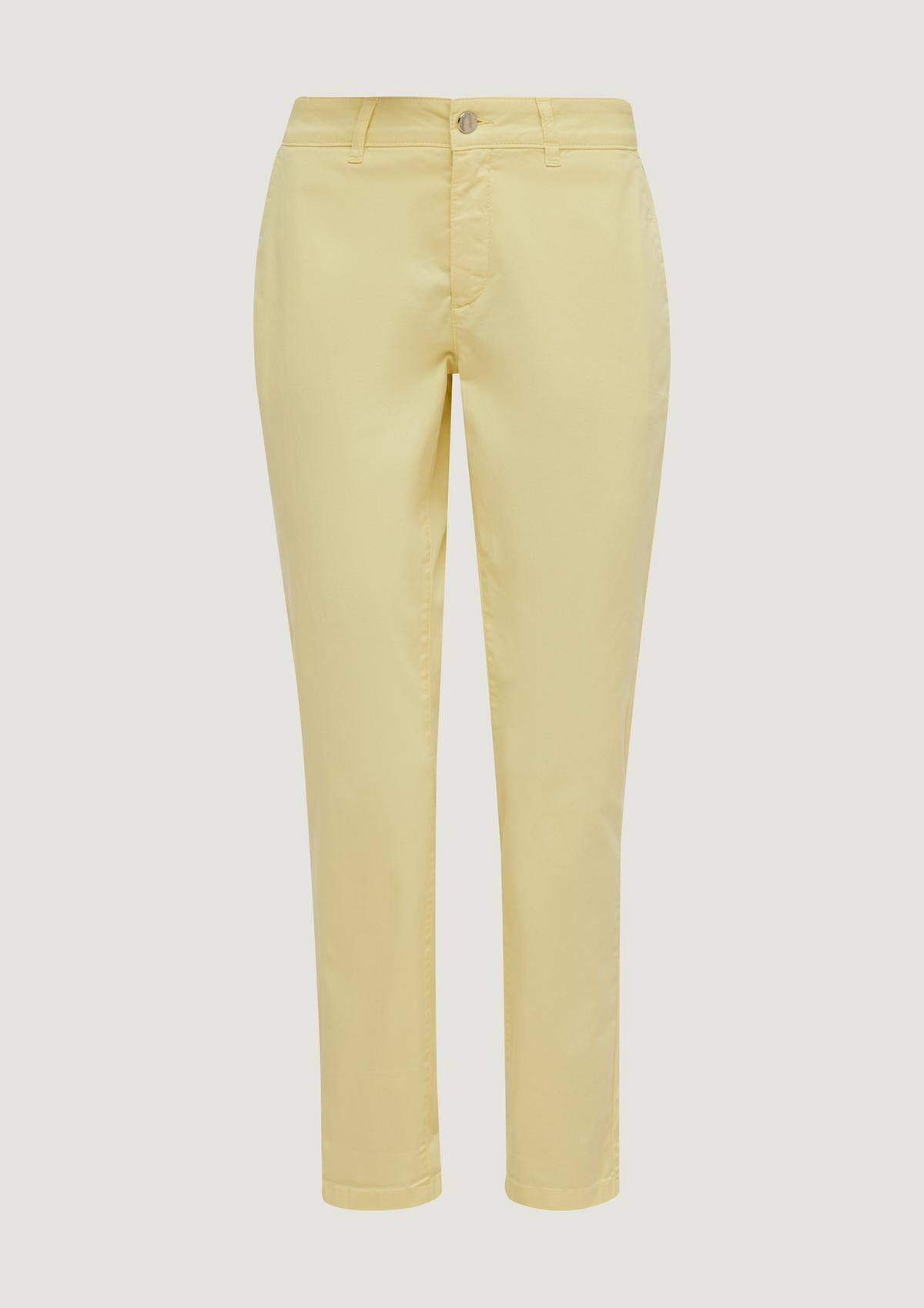 comma Regular fit: garment-dyed trousers