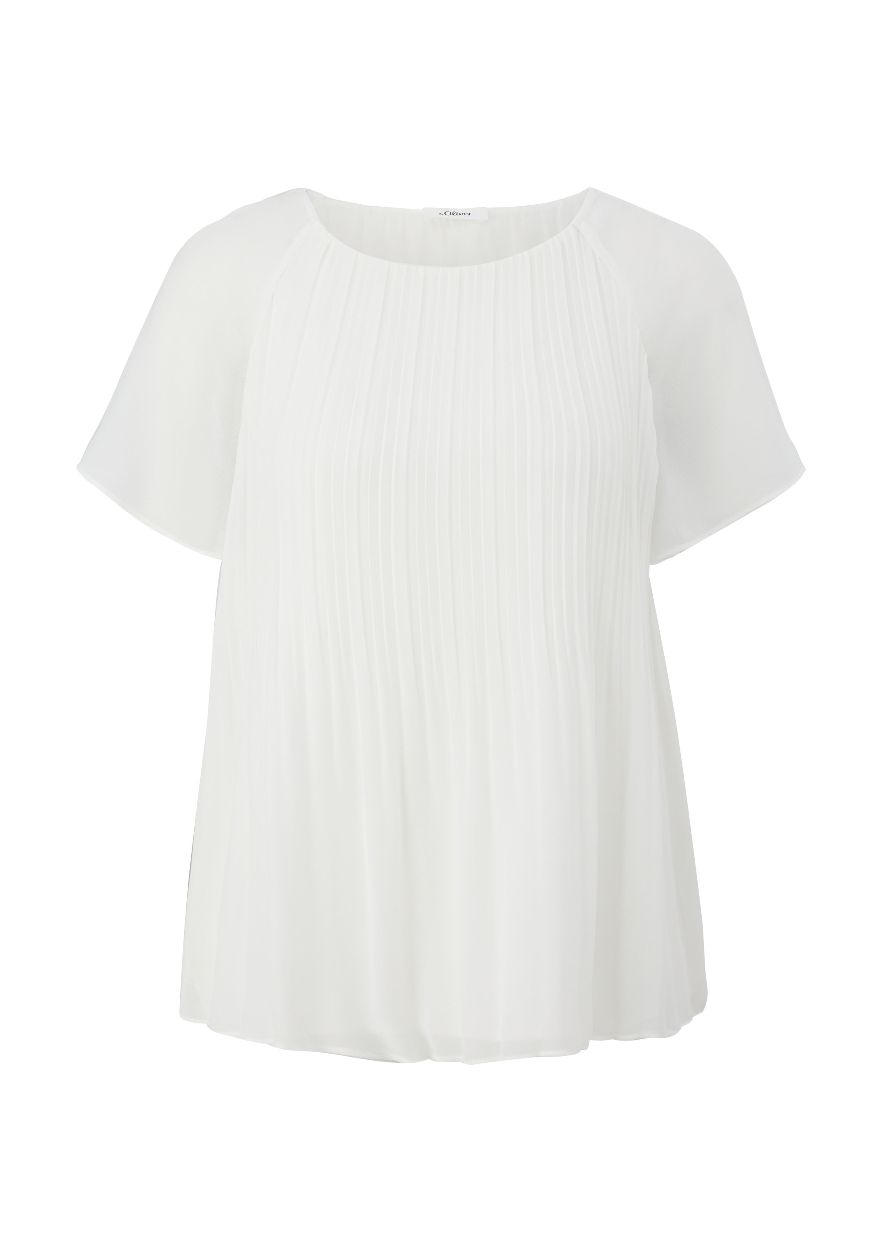 s.Oliver - Bluse mit Faltenstruktur, Damen, creme