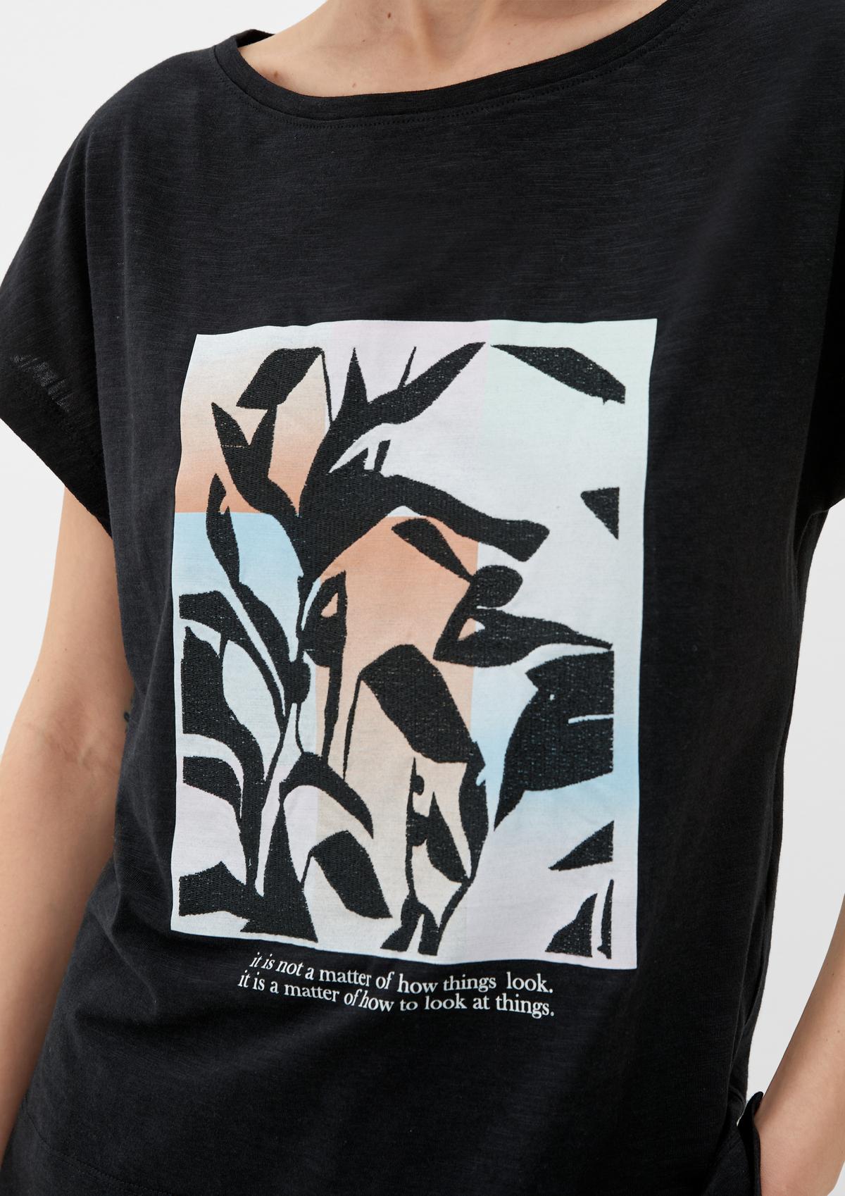 s.Oliver T-shirt met borduursel