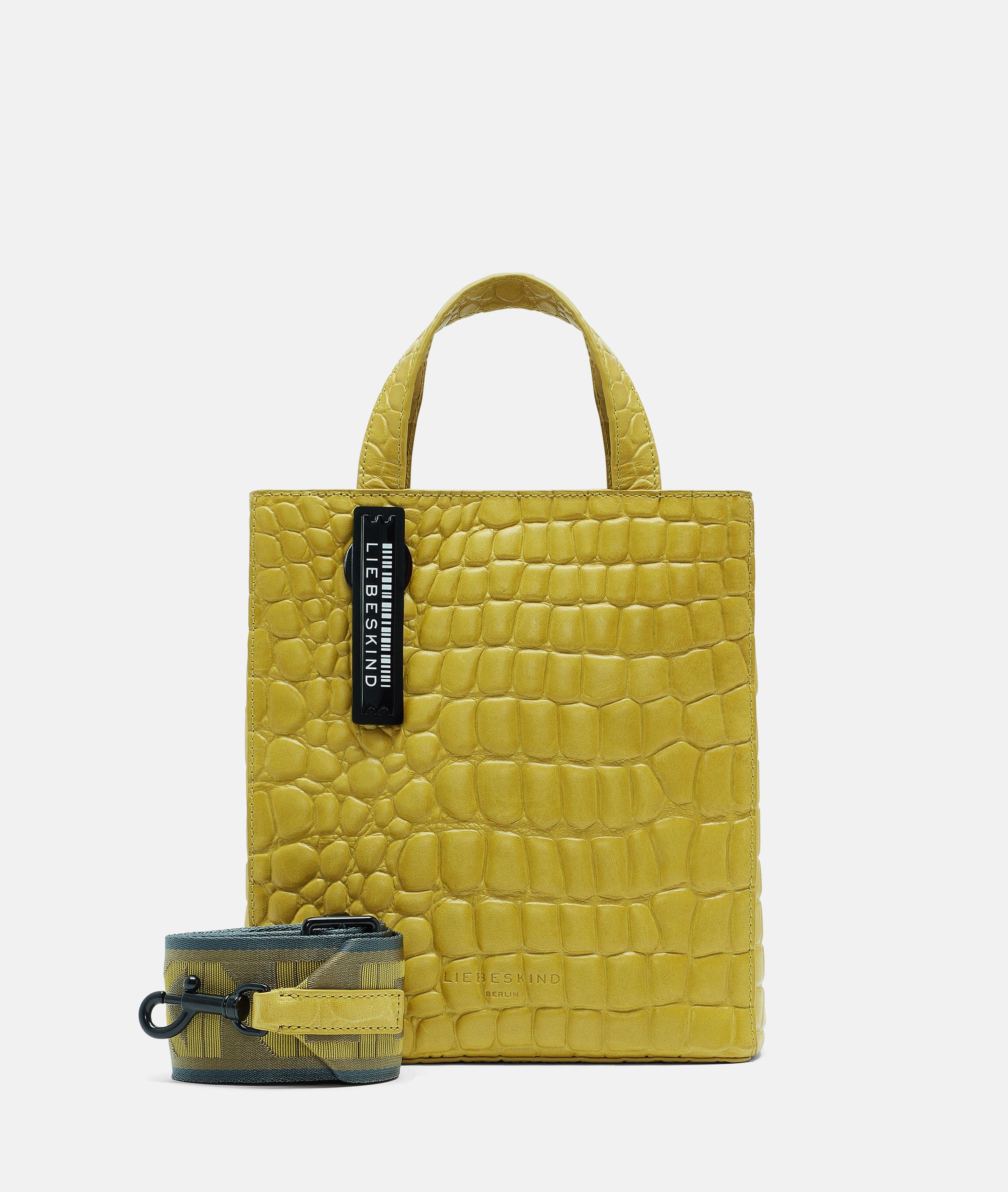 Liebeskind Berlin - Tote Bag mit Kroko-Prägung -  gelb