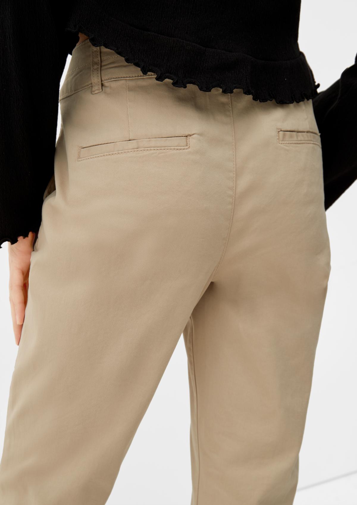 s.Oliver keprové kalhoty z bavlněné streče