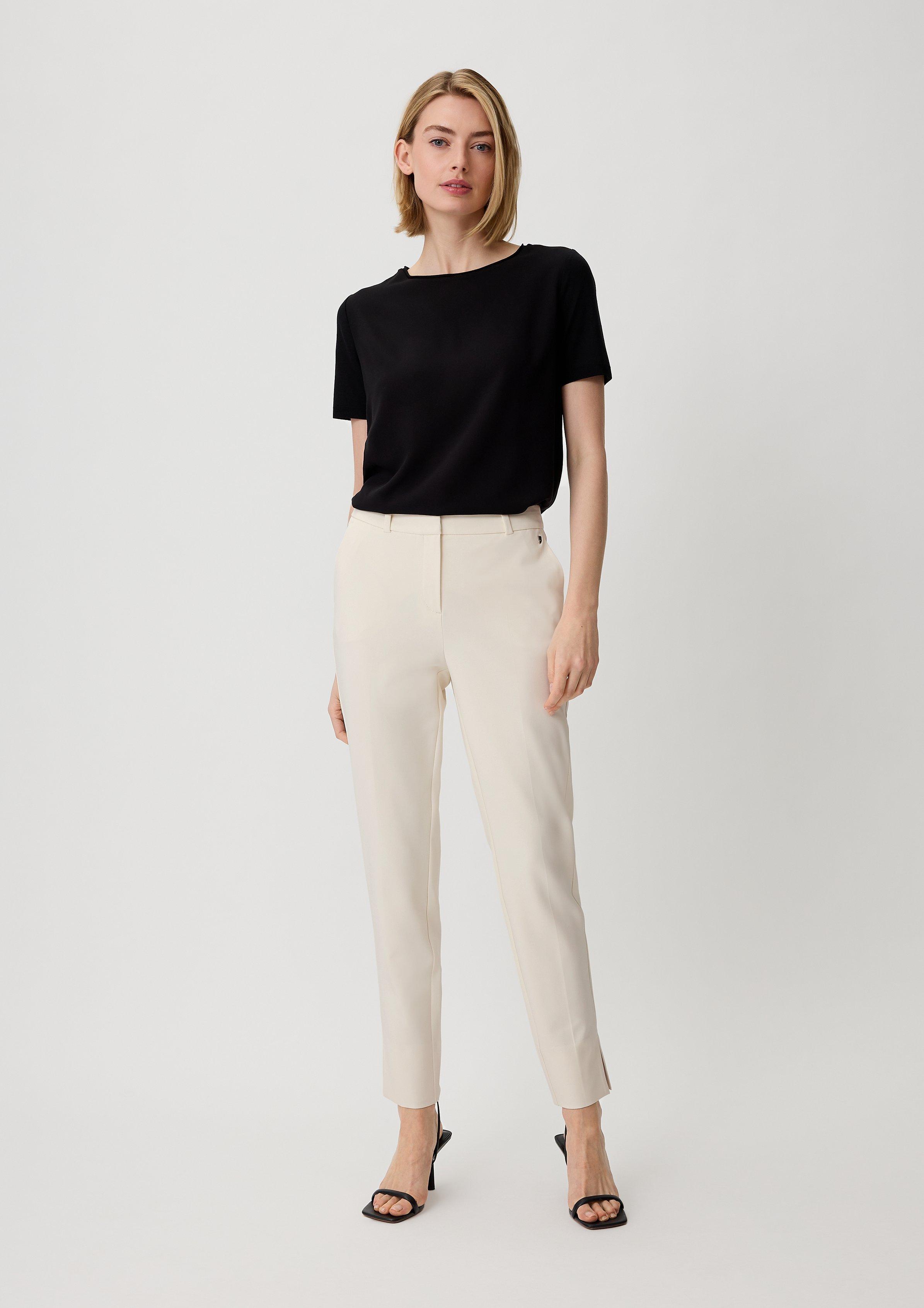 Slim fit: twill trousers - nature | Comma