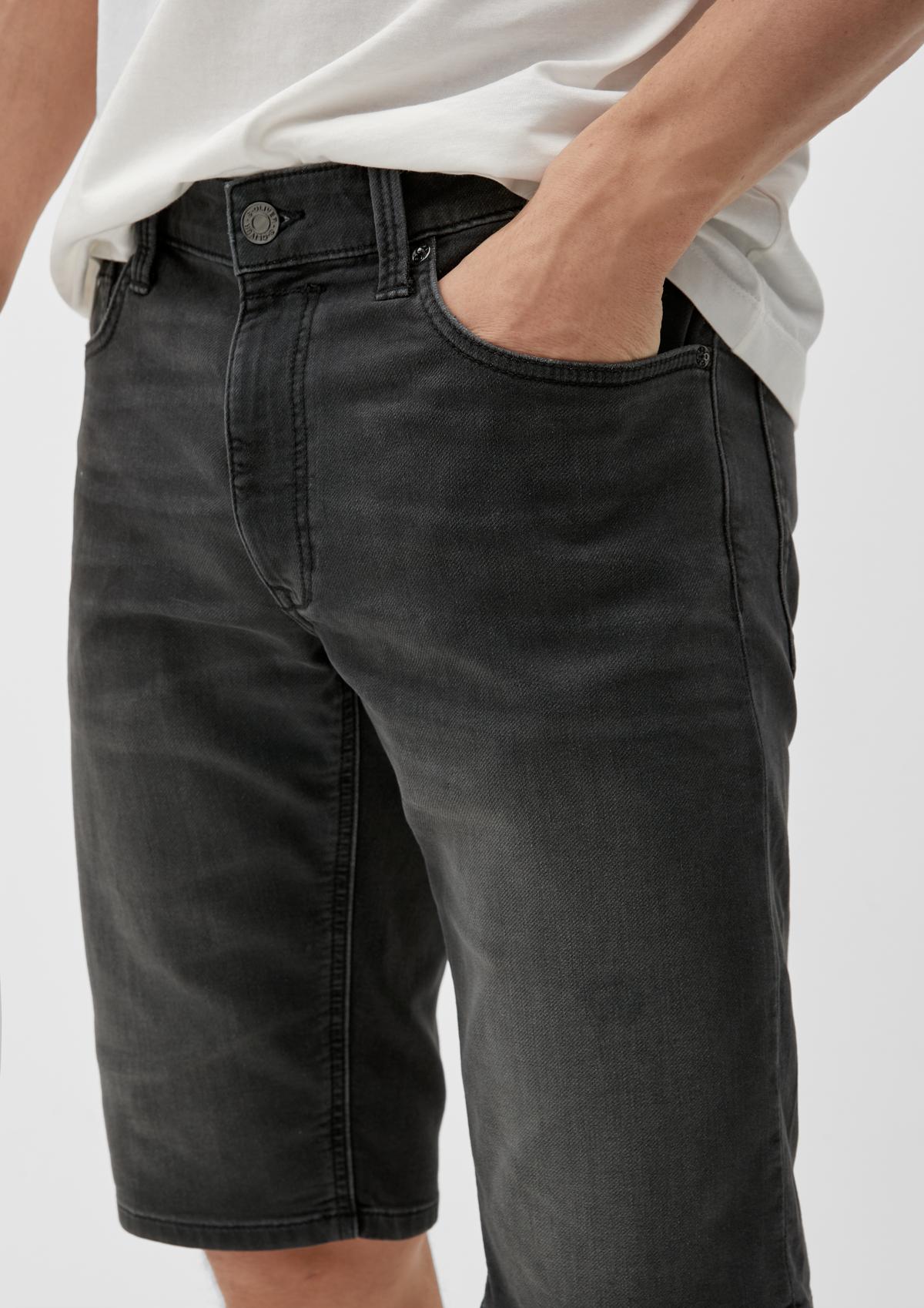 s.Oliver Short en jean / Regular Fit / taille mi-haute / Straight Leg