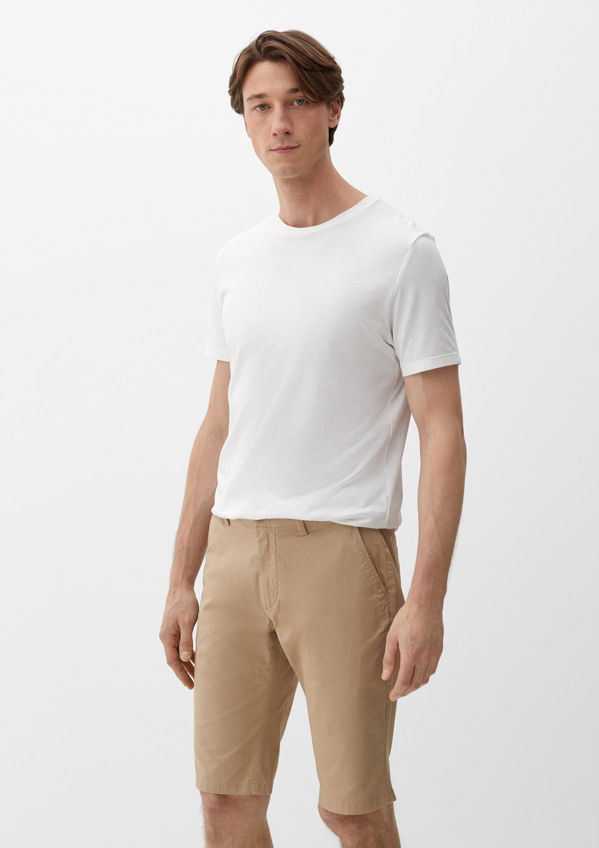 white in Bermuda shorts blended - linen