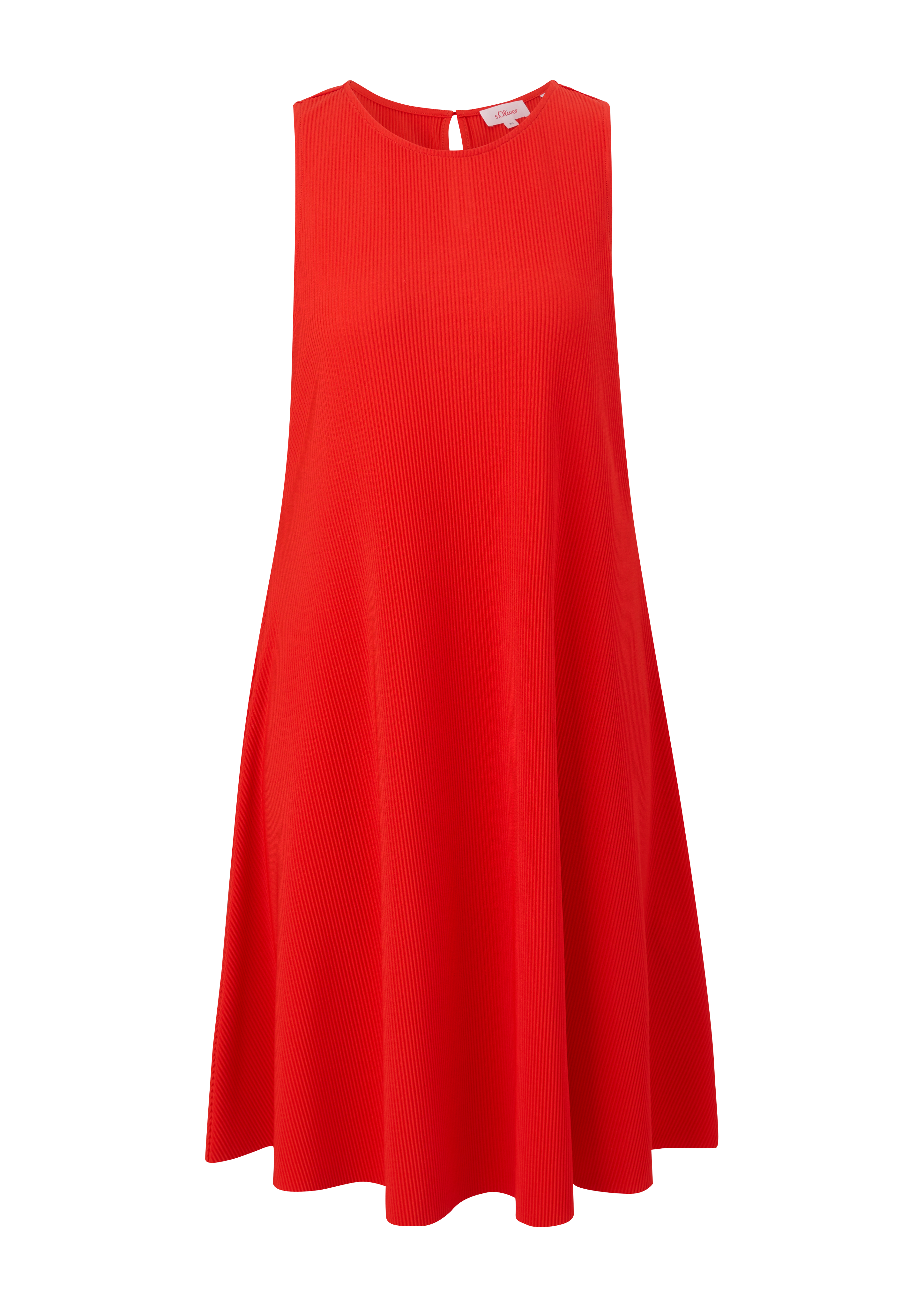 s.Oliver - Kleid mit Plisseefalten, Damen, Orange