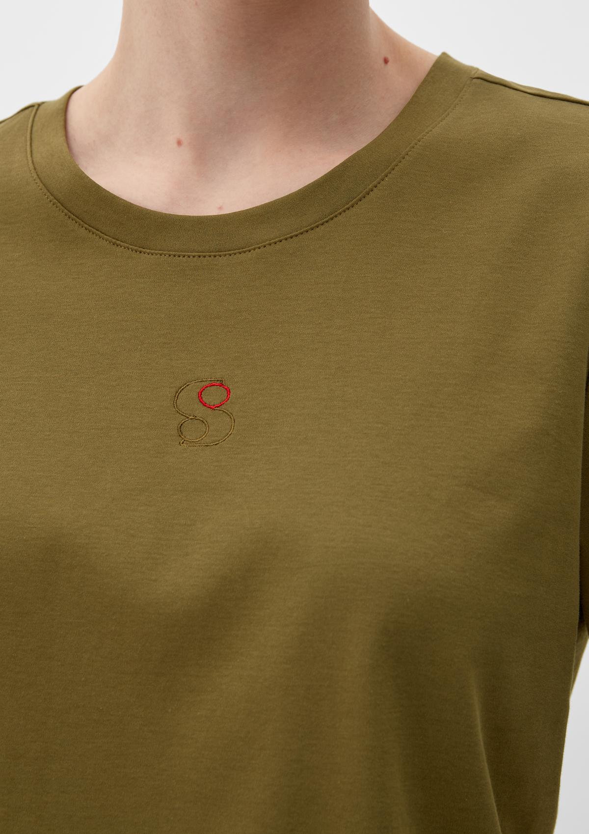 s.Oliver T-Shirt mit Logostickerei