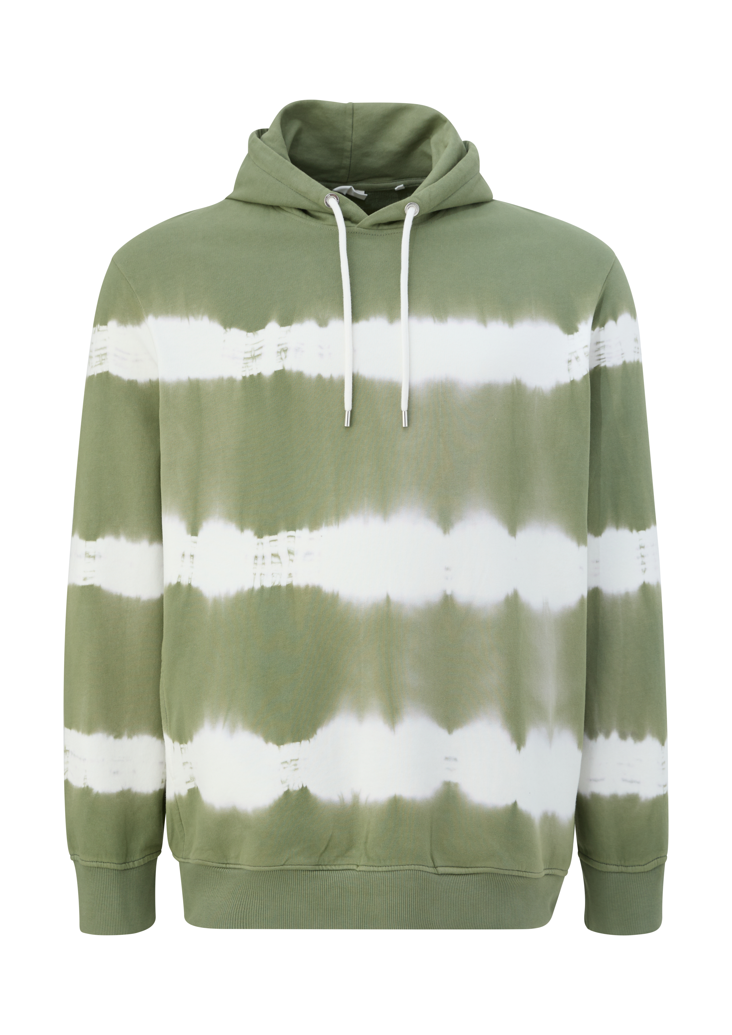 s.Oliver - Hoodie mit Streifenmuster, Herren, Grün