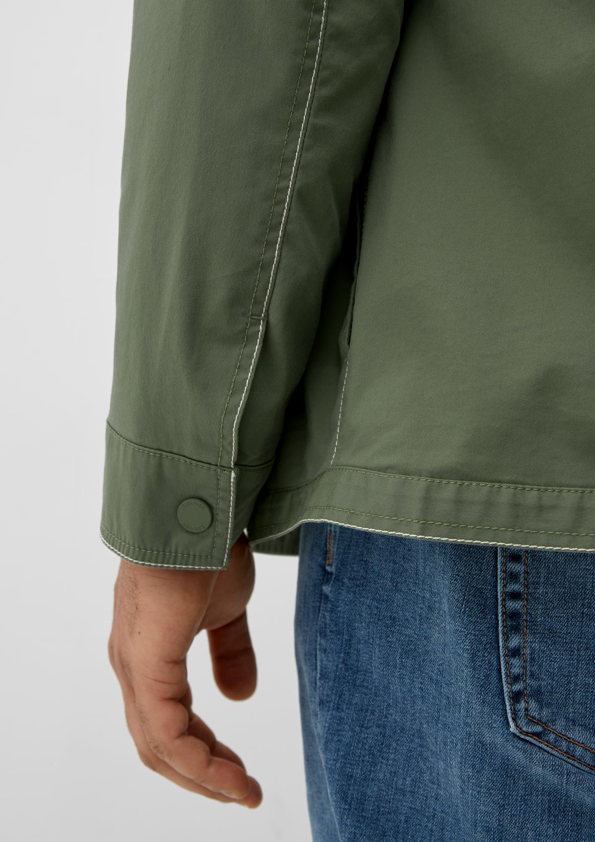 s.Oliver Twill overshirt with breast pockets