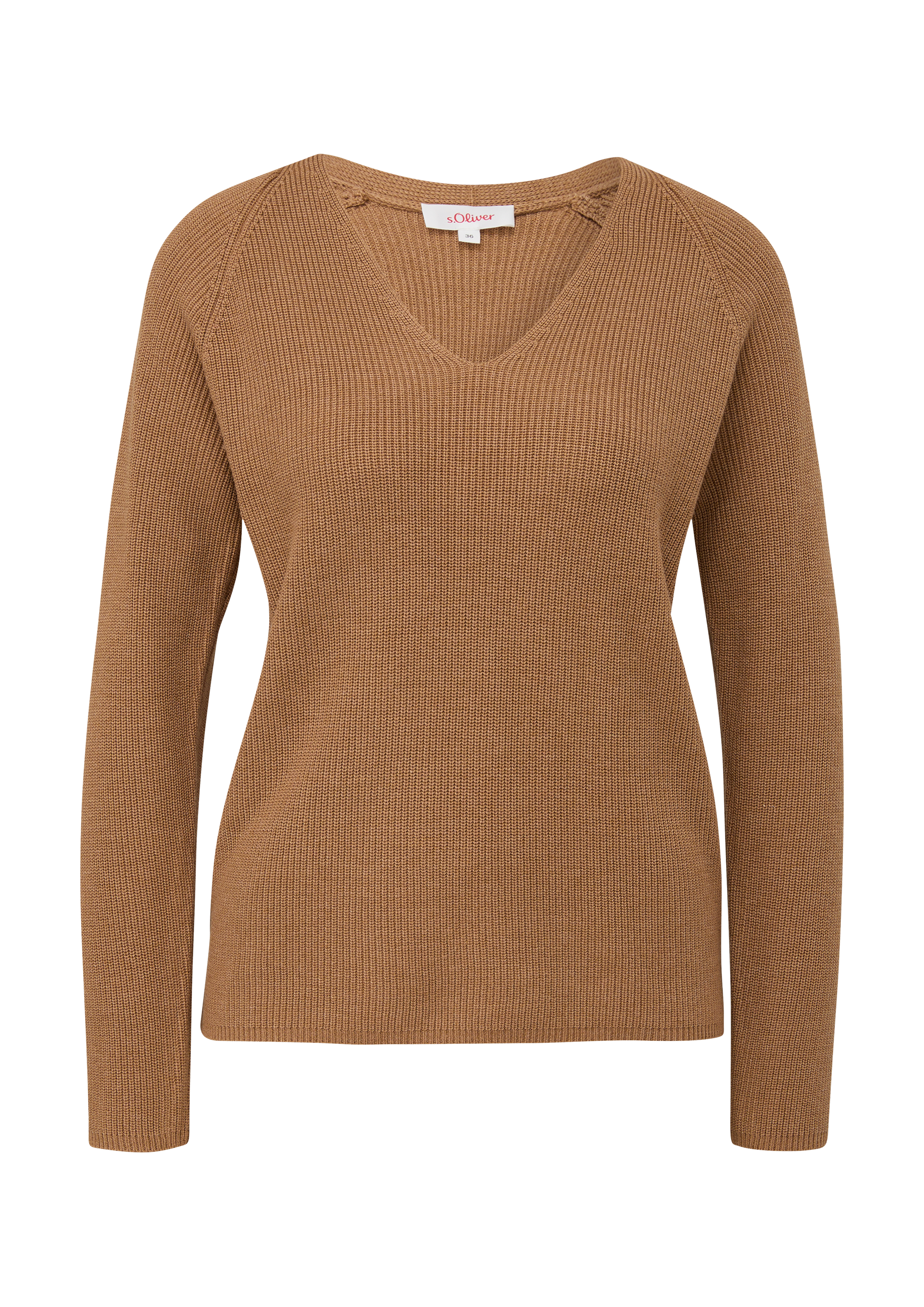 s.Oliver - Strickpullover mit Raglanärmeln, Damen, braun