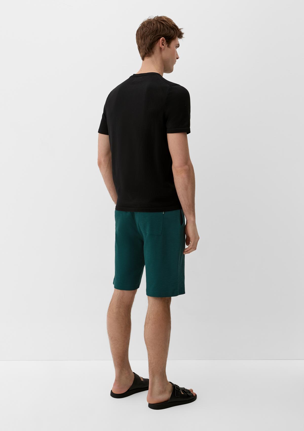 s.Oliver Relaxed: Shorts mit Waffelpiqué-Struktur