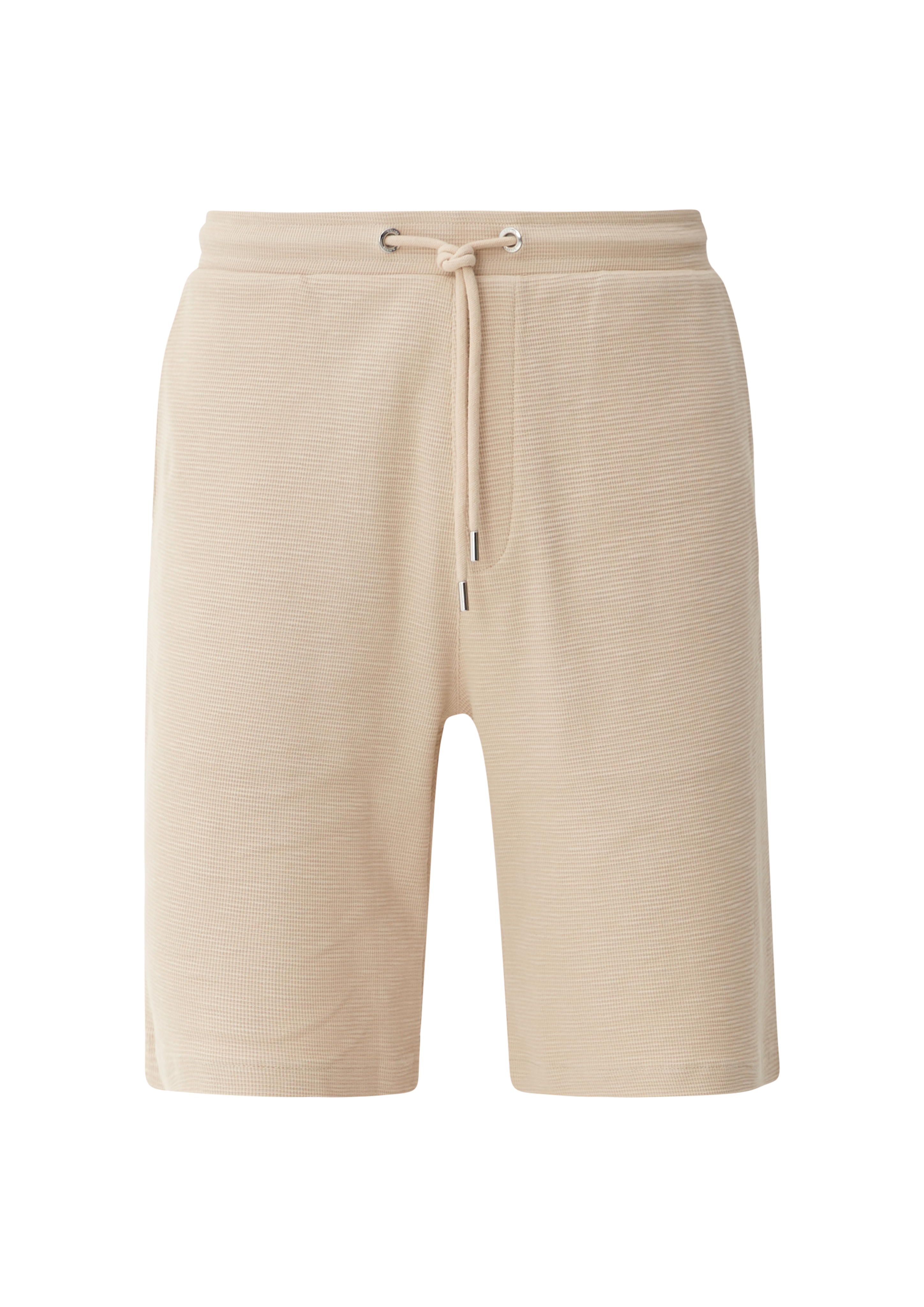 s.Oliver - Relaxed: Shorts mit Waffelpiqué-Struktur, Herren, Beige