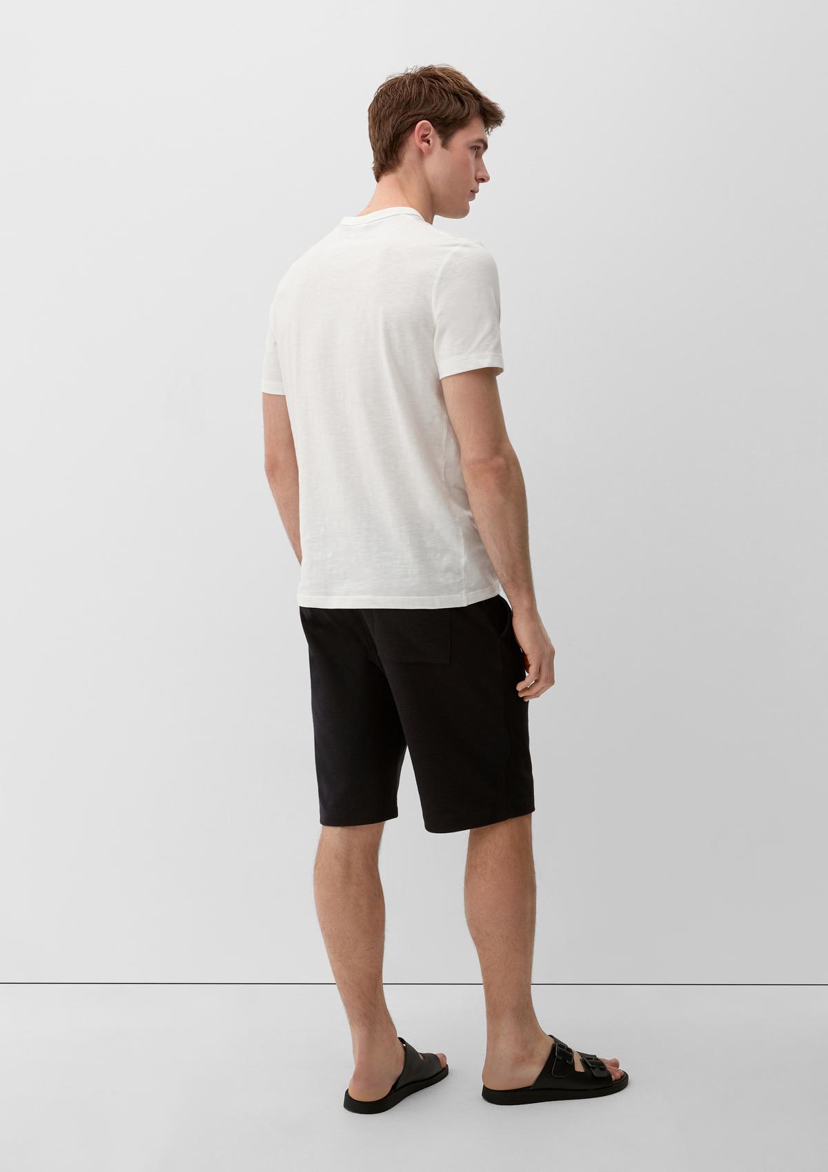 s.Oliver Relaxed fit: shorts with a waffle piqué texture