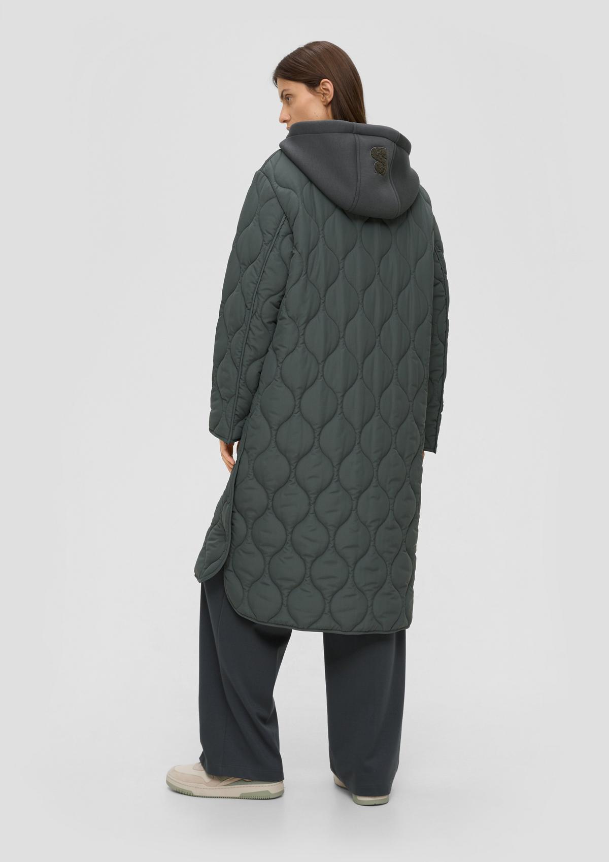 s.Oliver Quilted coat in a mix of materials