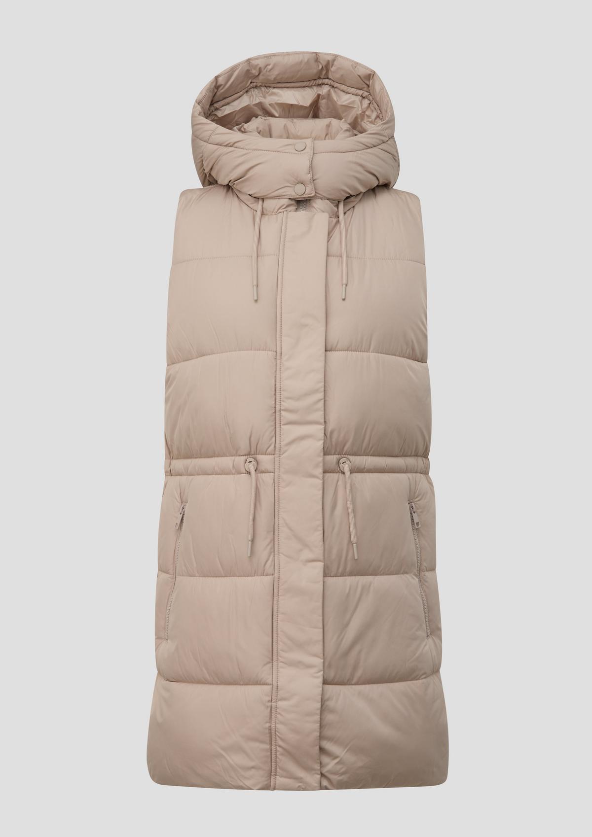 s.Oliver Quilted body warmer with a drawstring waist