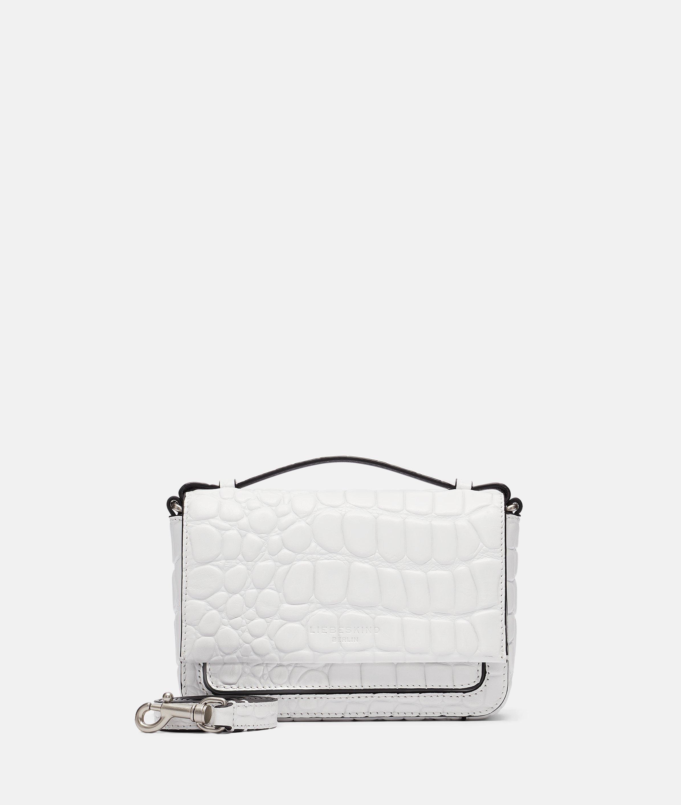 Croco Lea Crossbody XS - white | LIEBESKIND BERLIN