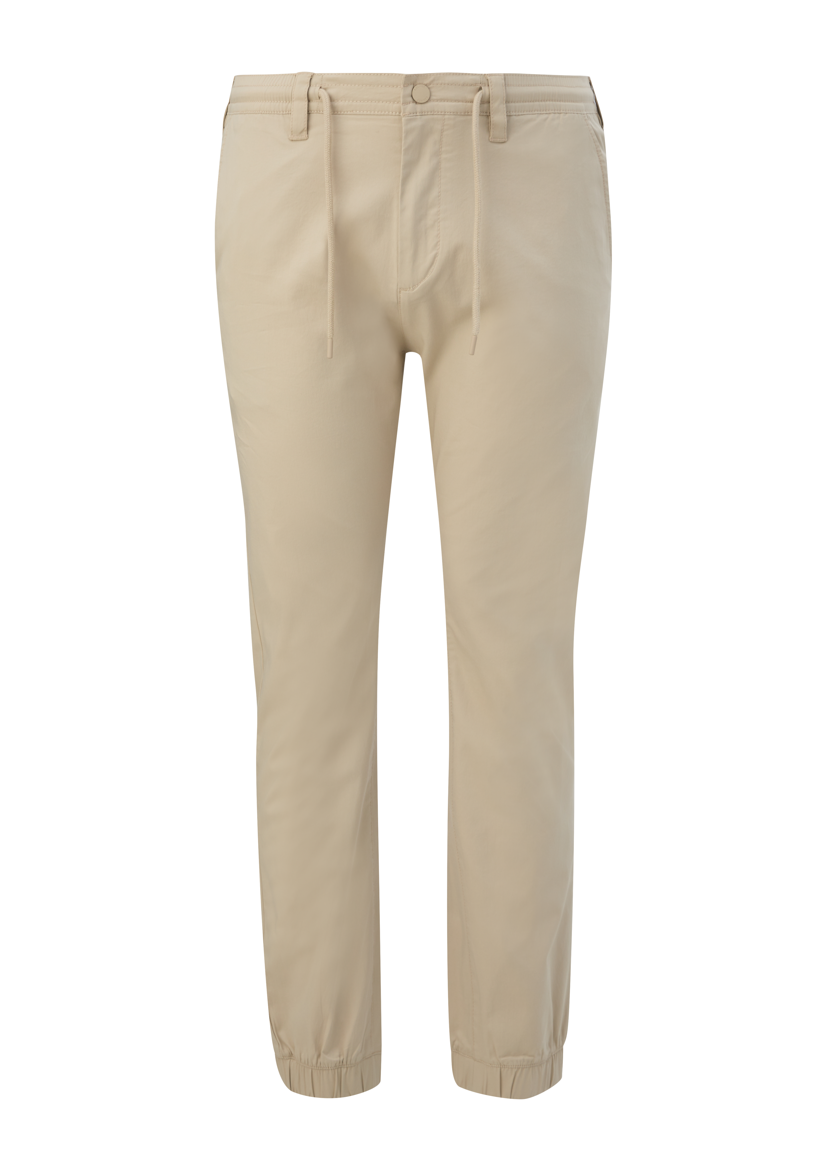 s.Oliver - Regular: Twill-Hose mit Elastikbund, Herren, Beige