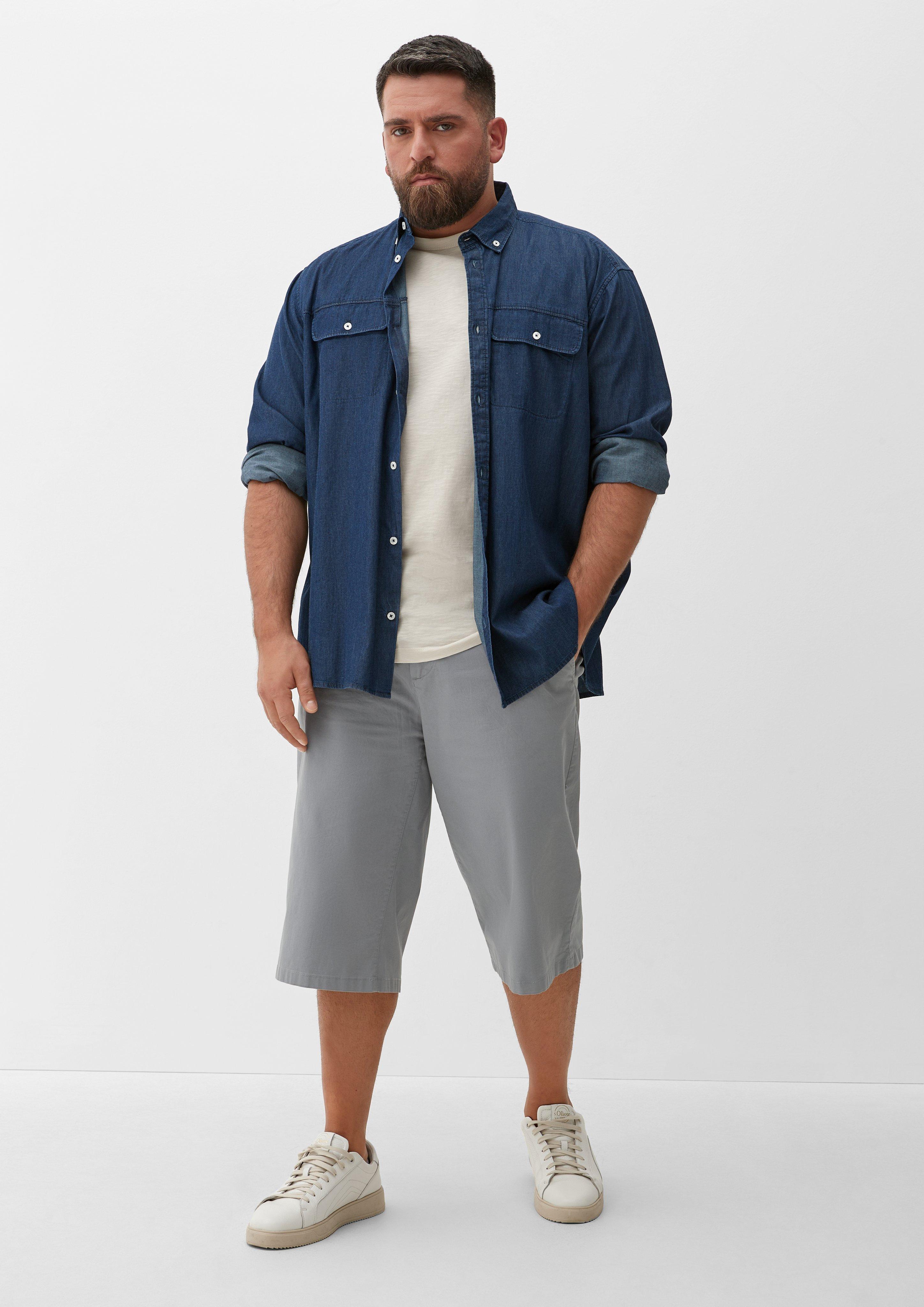 S.Oliver Relaxed: Bermudas aus Baumwollstretch