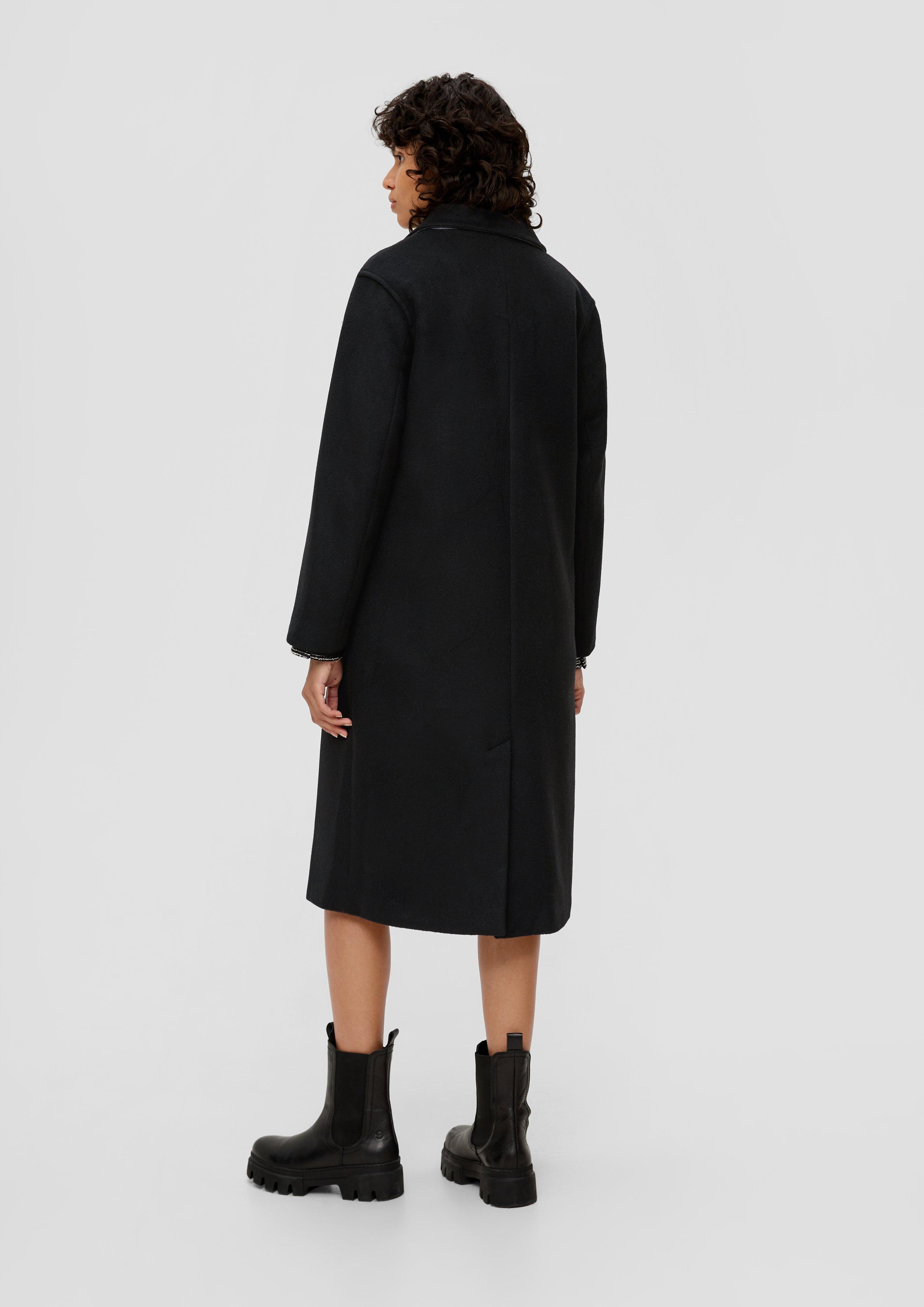 Coat with wool - black | s.Oliver Coat with wool - black | s.Oliver