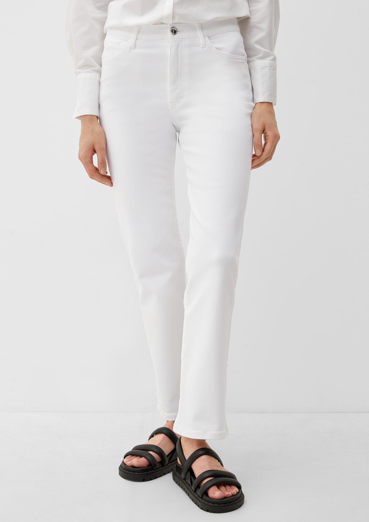 s.Oliver Regular fit: cropped jeans with a straight leg
