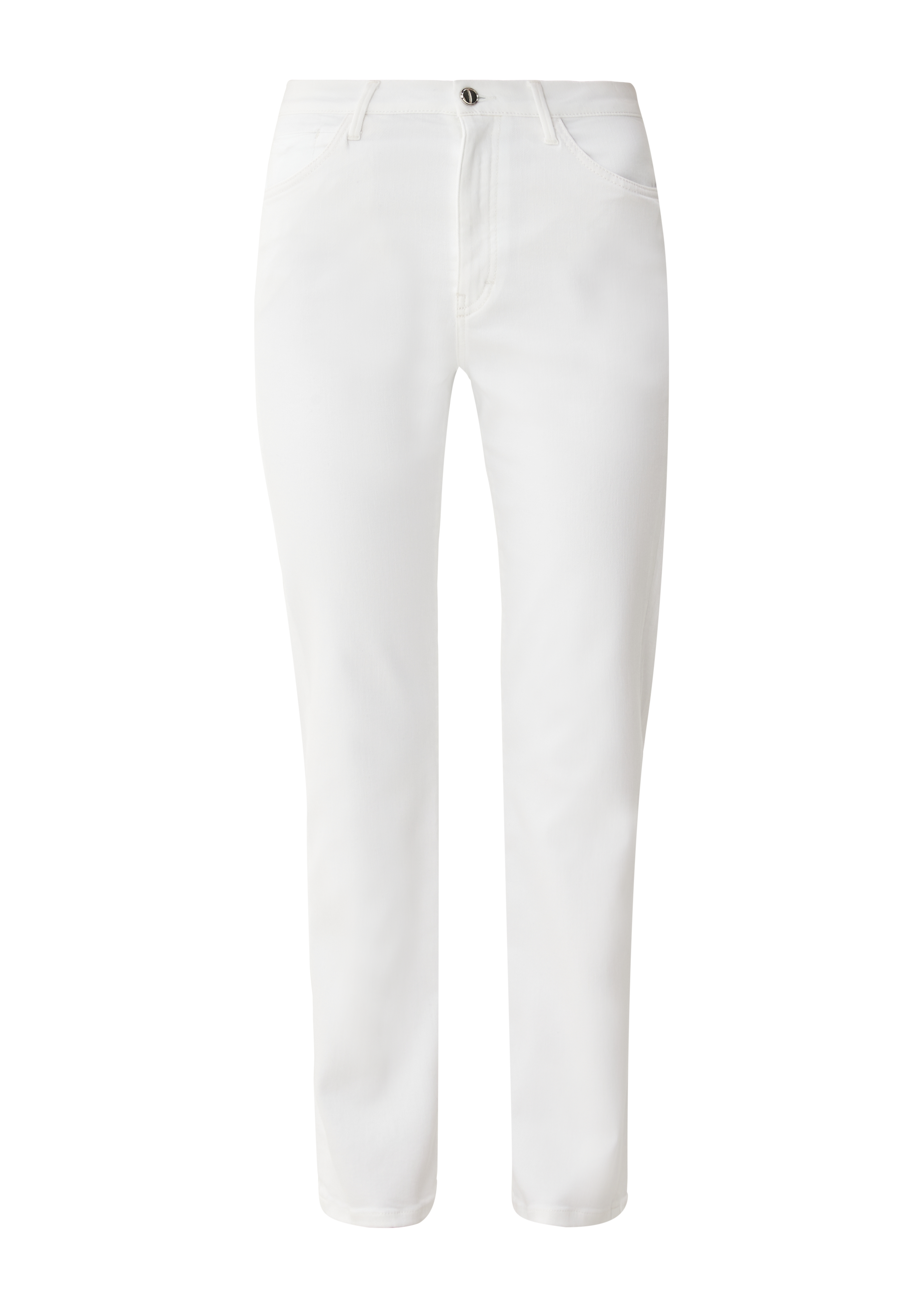 s.Oliver - Cropped-Jeans Karolin / Regular Fit / High Rise / Straight Leg, Damen, creme