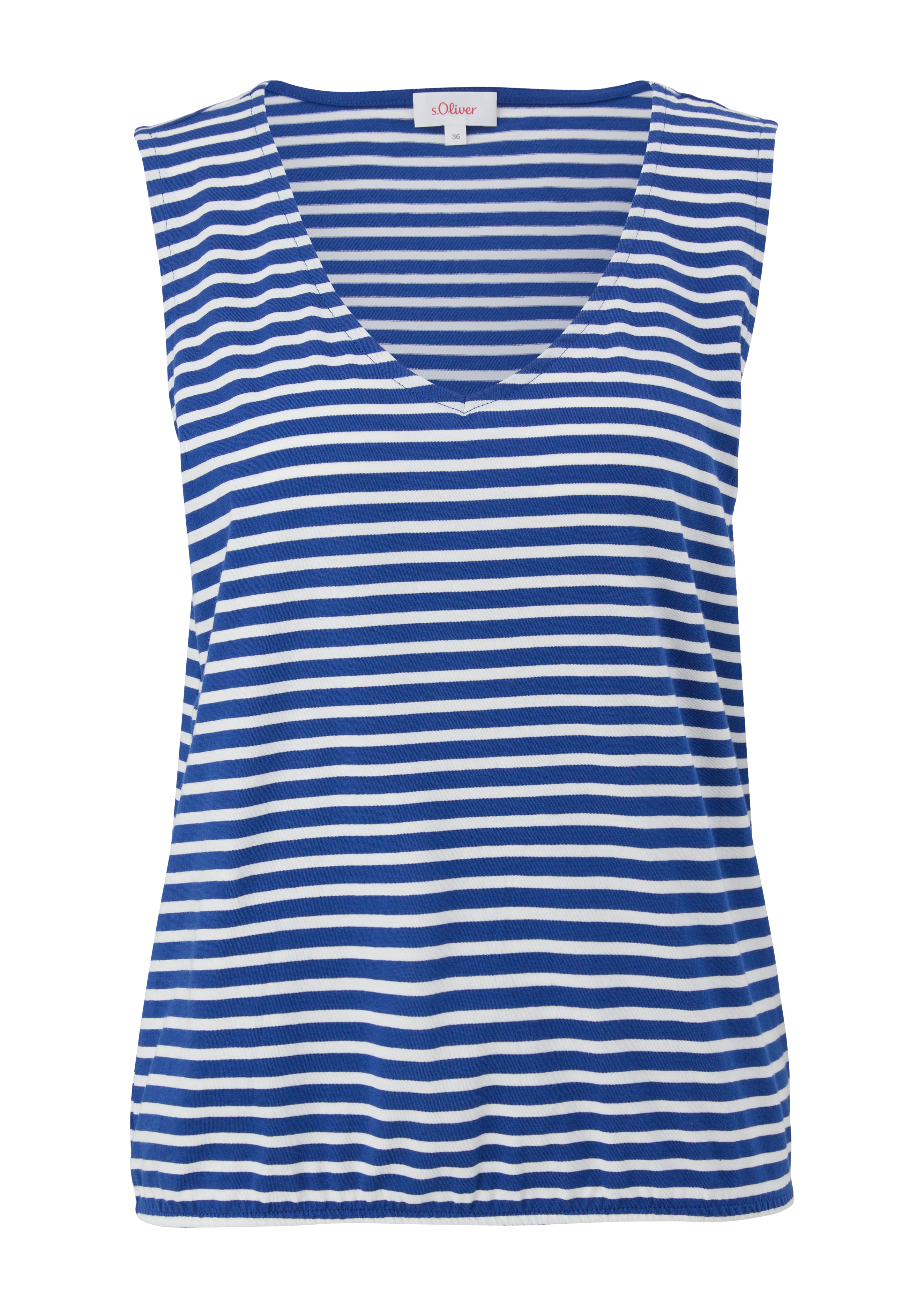 Ärmelloses Shirt aus Baumwolle royalblau s.Oliver