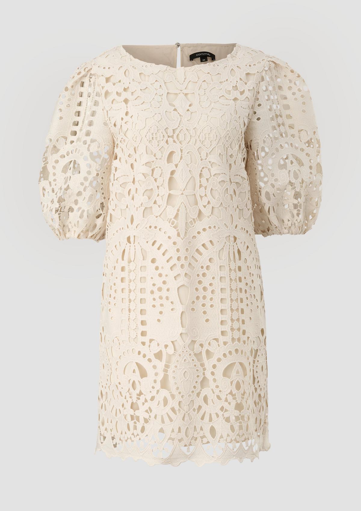 comma Short dress with broderie anglaise