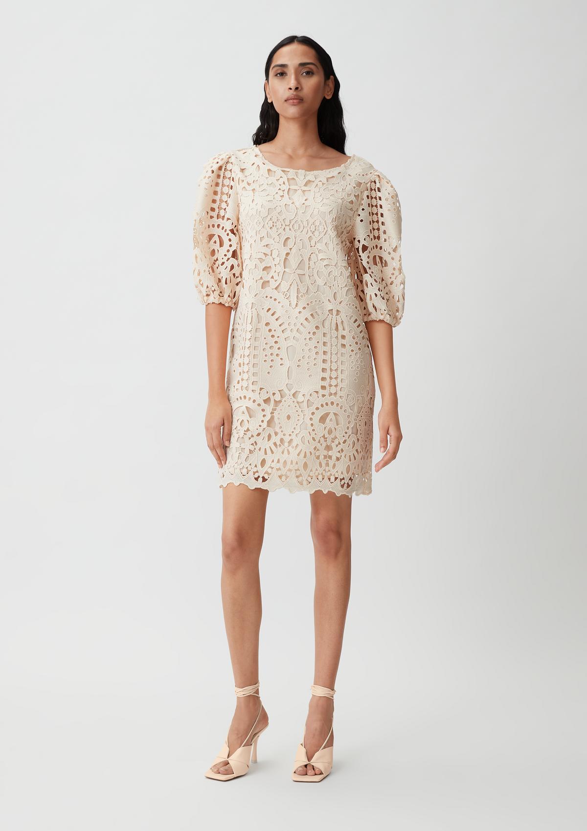 comma Short dress with broderie anglaise