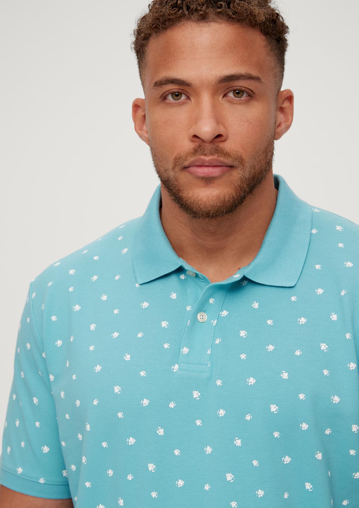 s.Oliver Polo shirt with a minimalist print