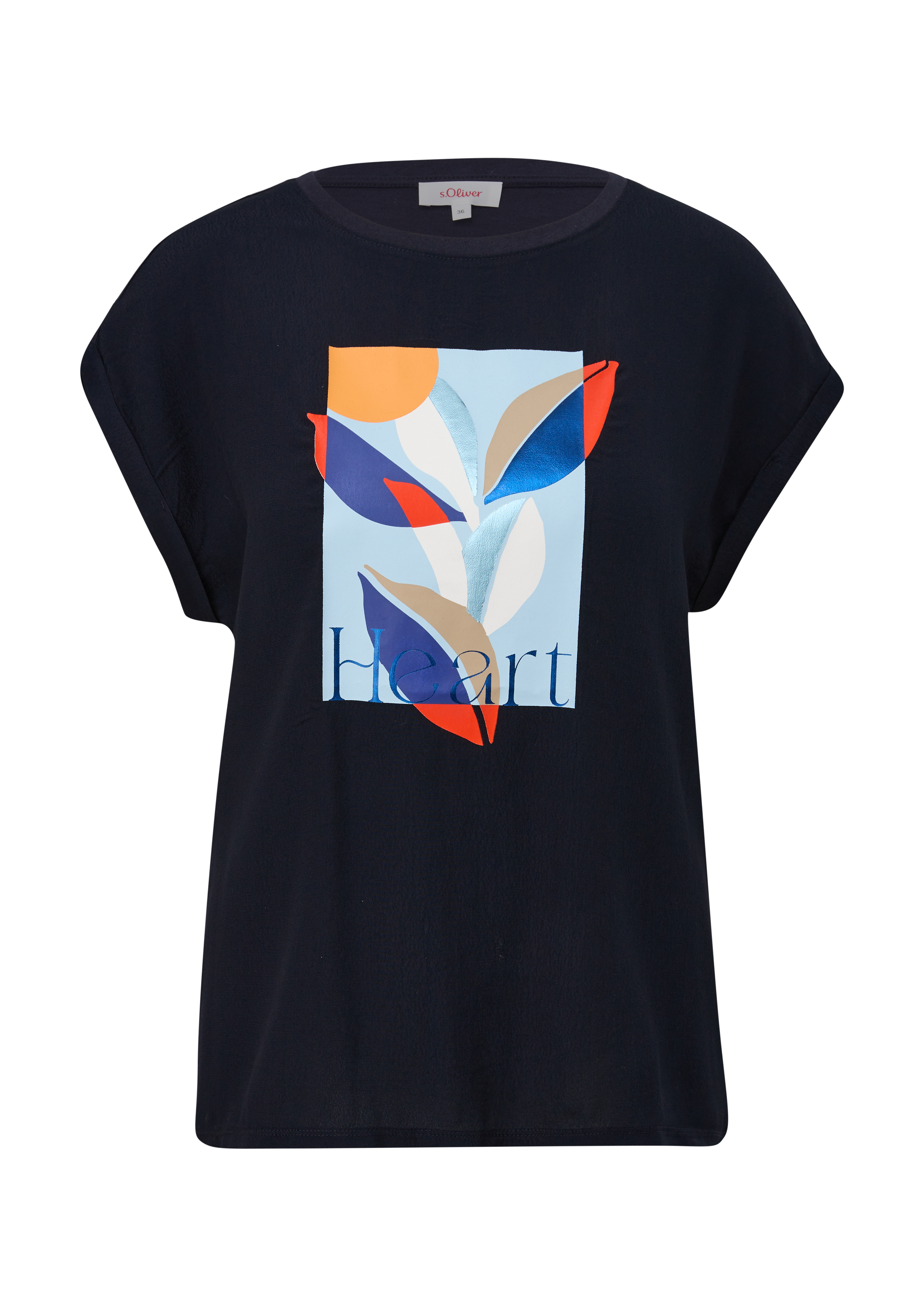 Thumbnail - s.Oliver - T-Shirt mit Frontprint, Damen, blau